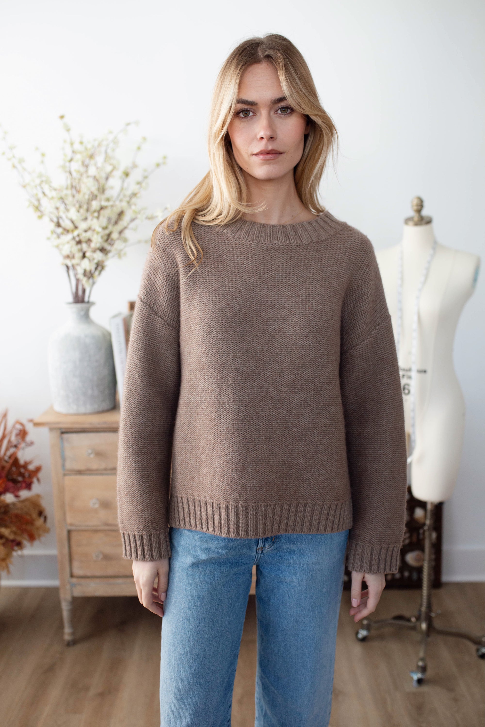 Winter Beach Sweater - Mocha