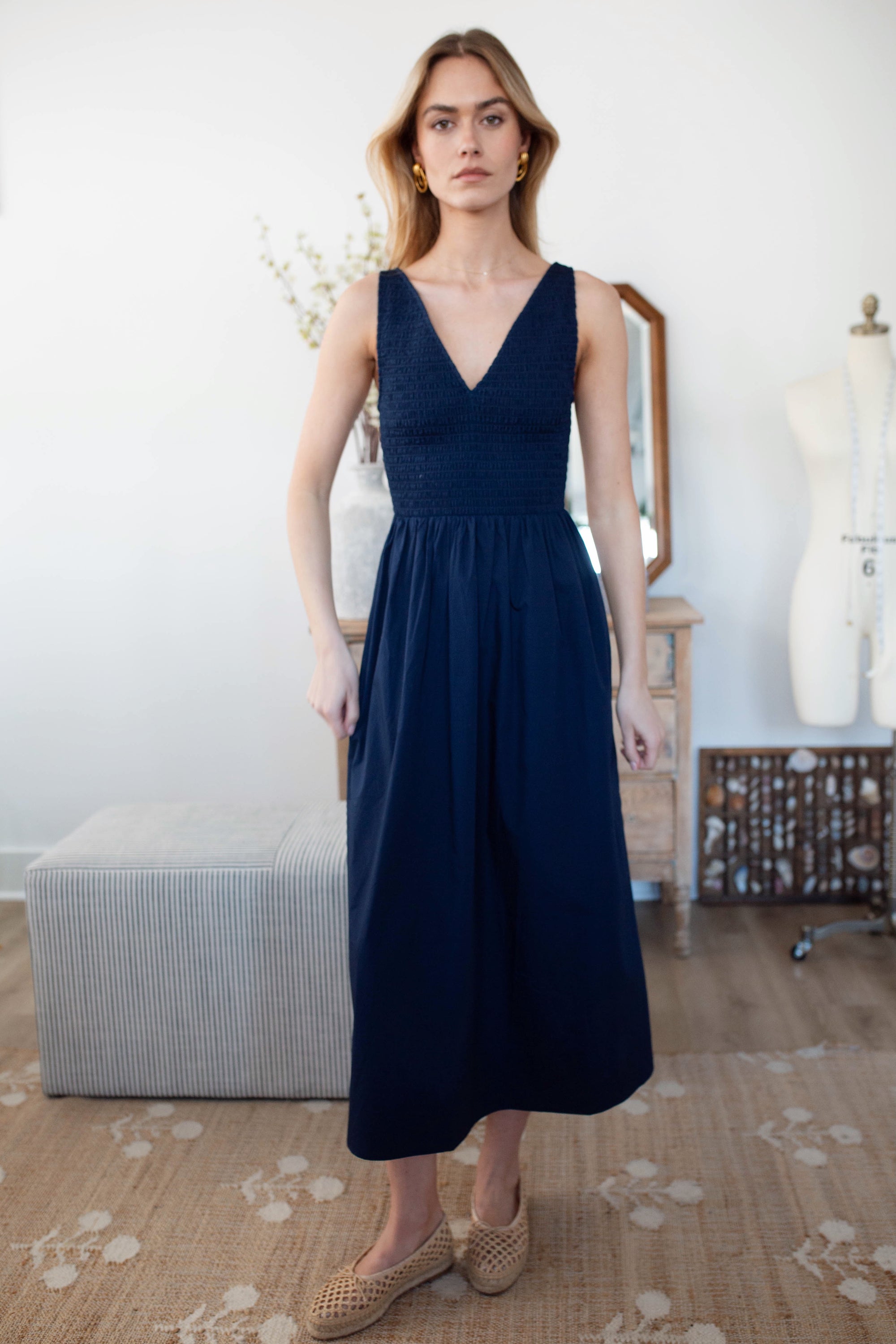 Cora Dress - Navy