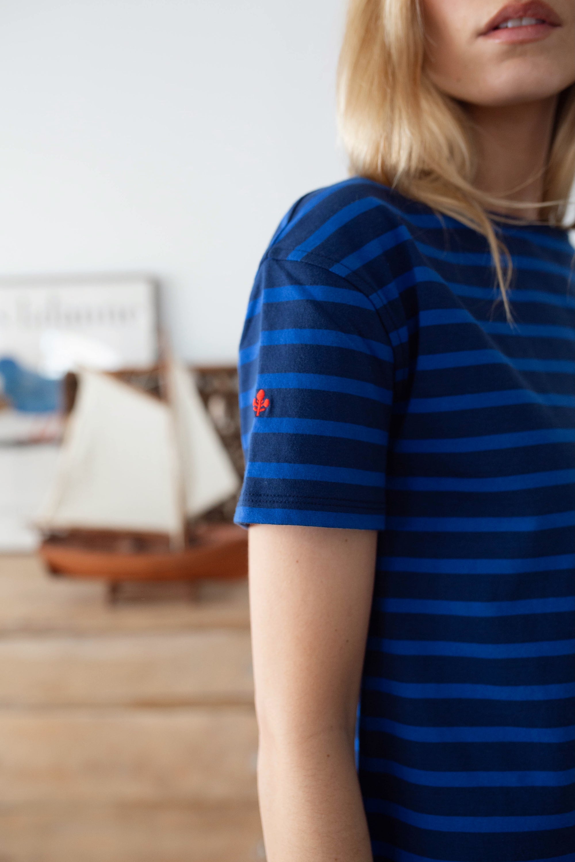 Short Sleeve Mariner - Tidal Blue/Navy