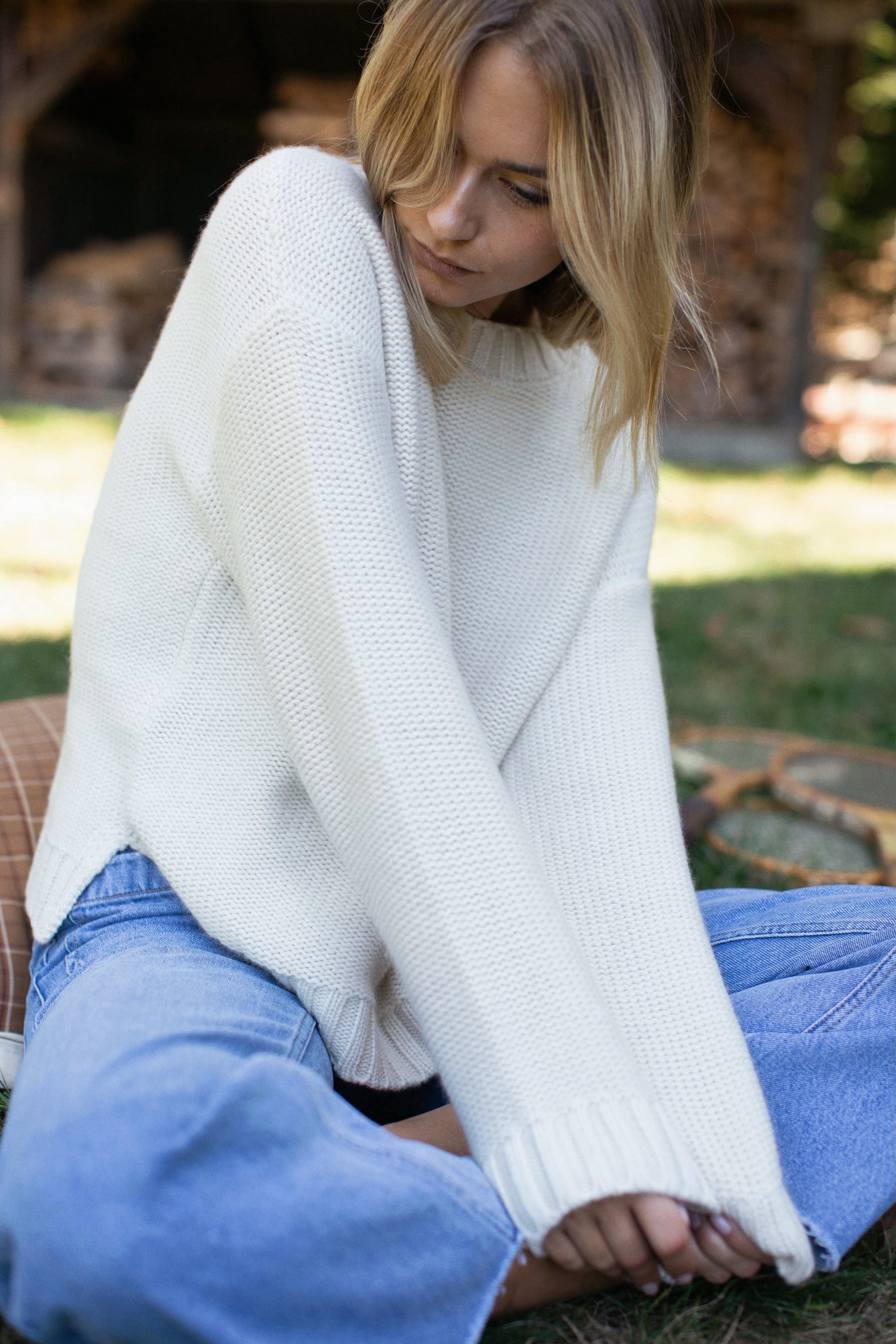Winter Beach Sweater - Ivory