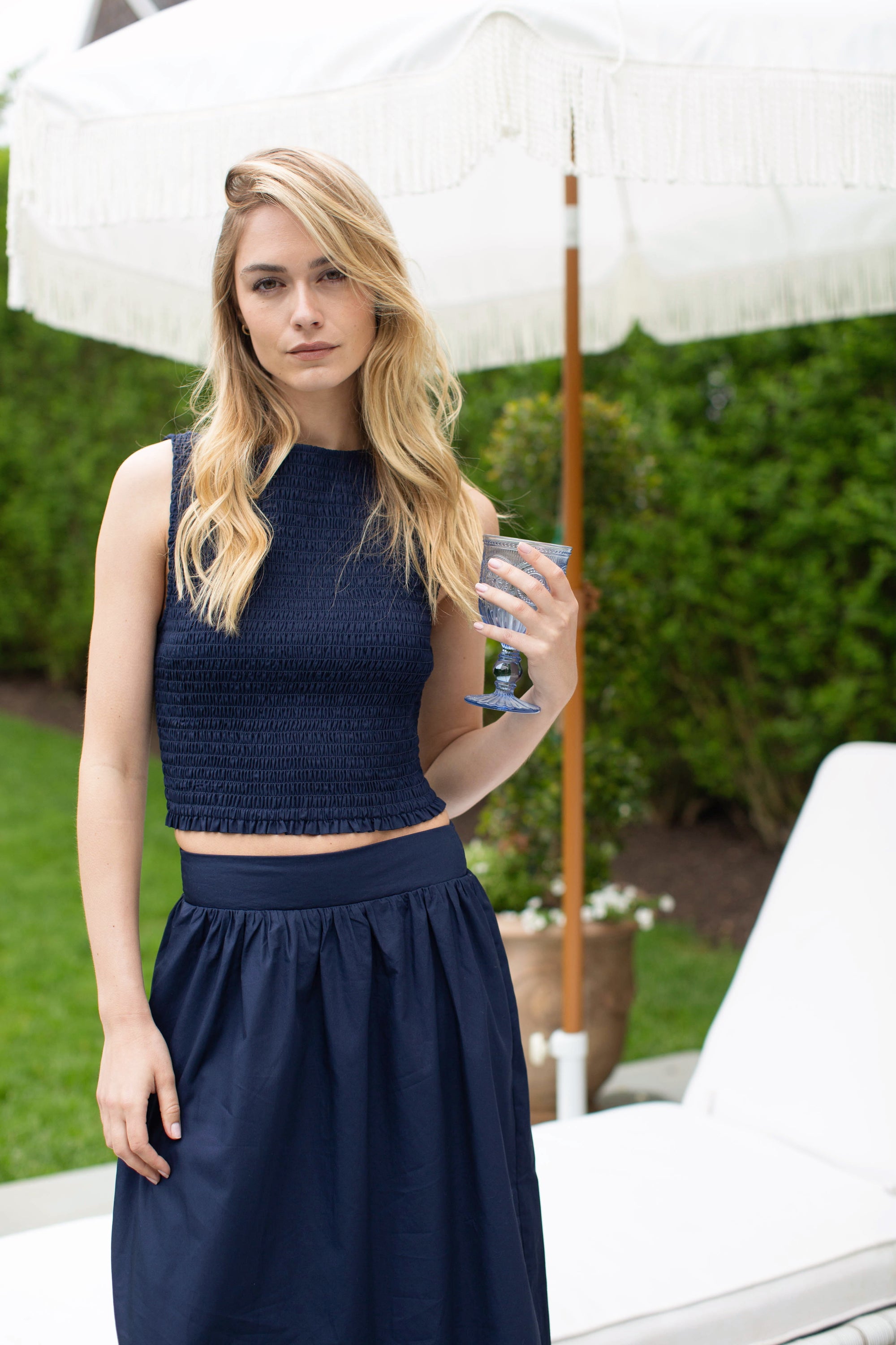 Charlotte Top - Navy