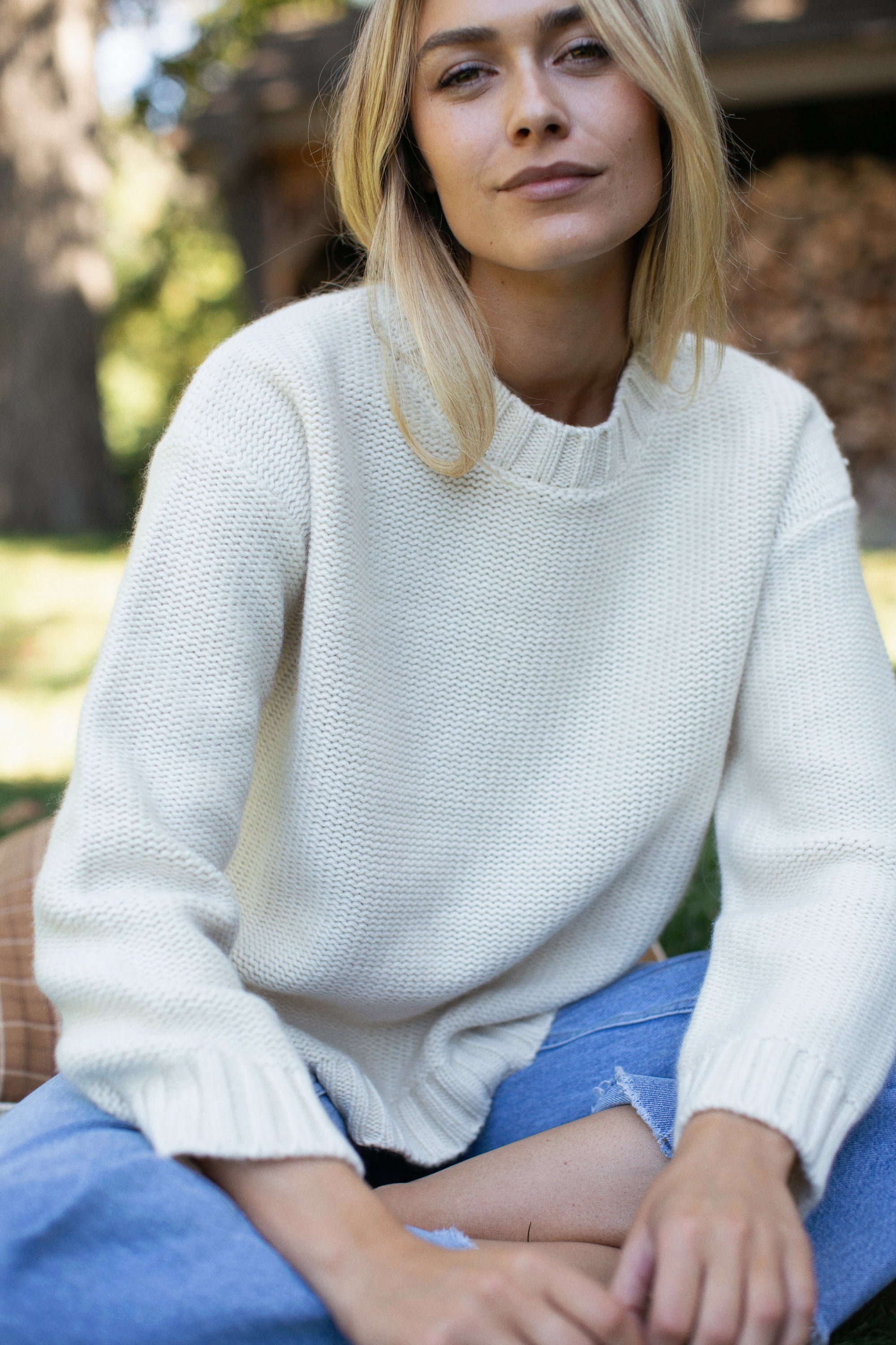 Winter Beach Sweater - Ivory
