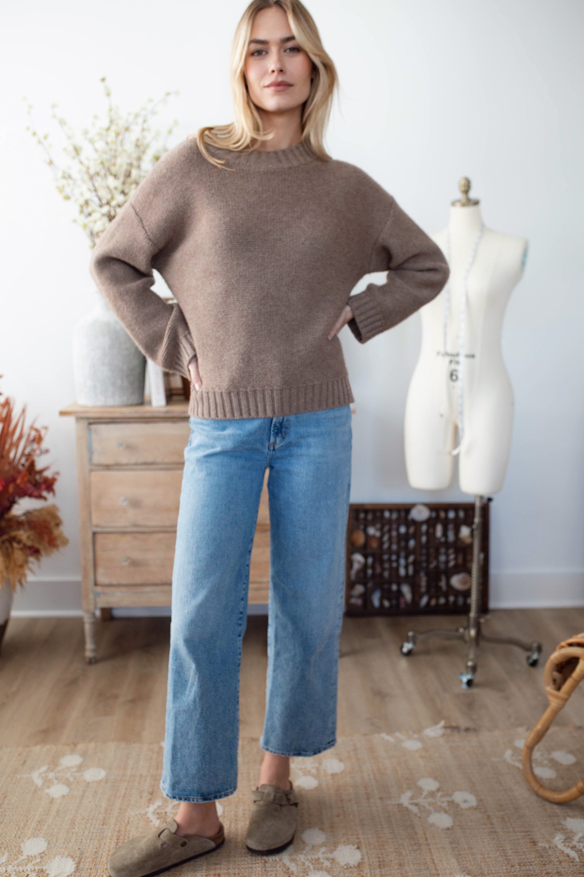 Winter Beach Sweater - Mocha