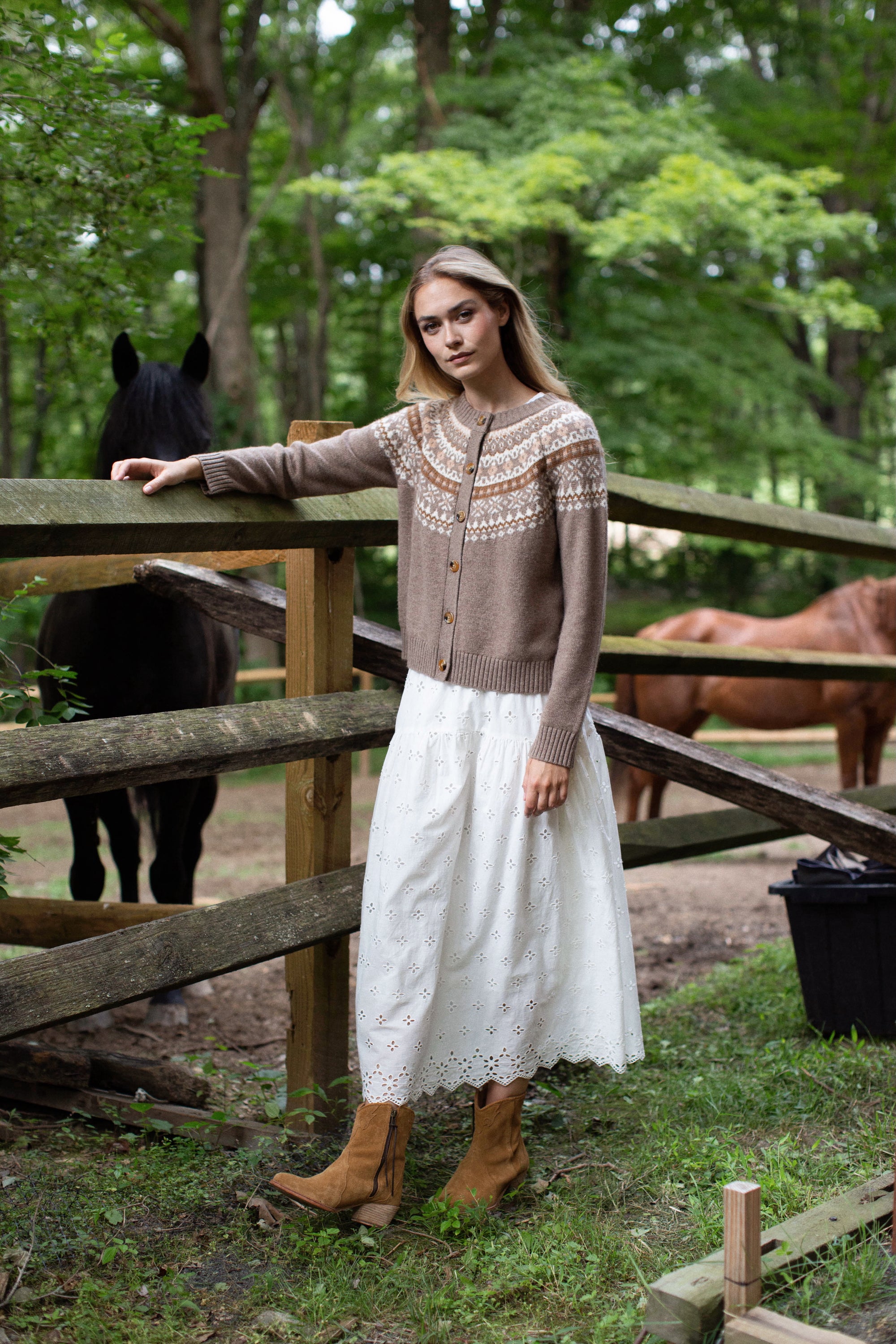 Louisa Skirt - White Eyelet