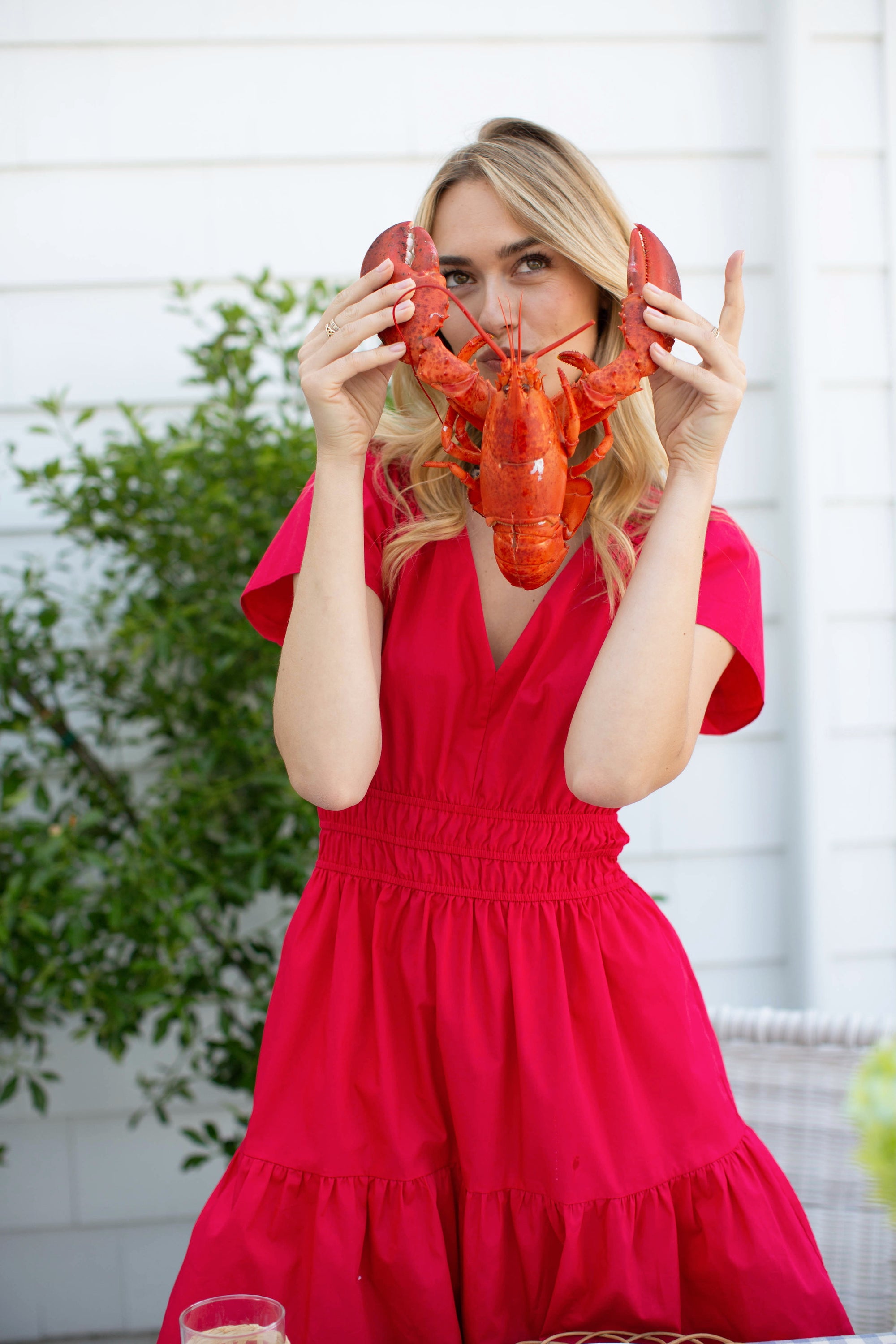 Anna Dress - Poppy Red