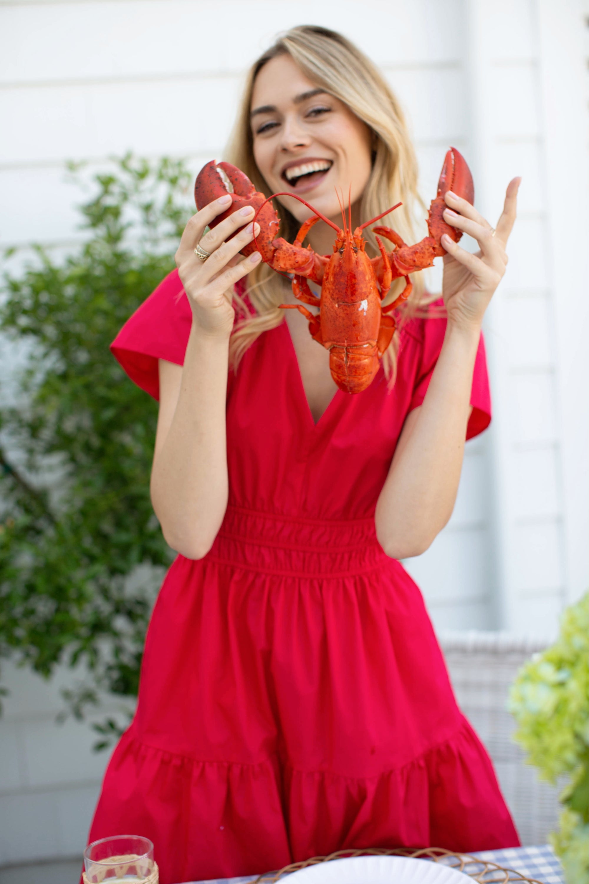 Anna Dress - Poppy Red