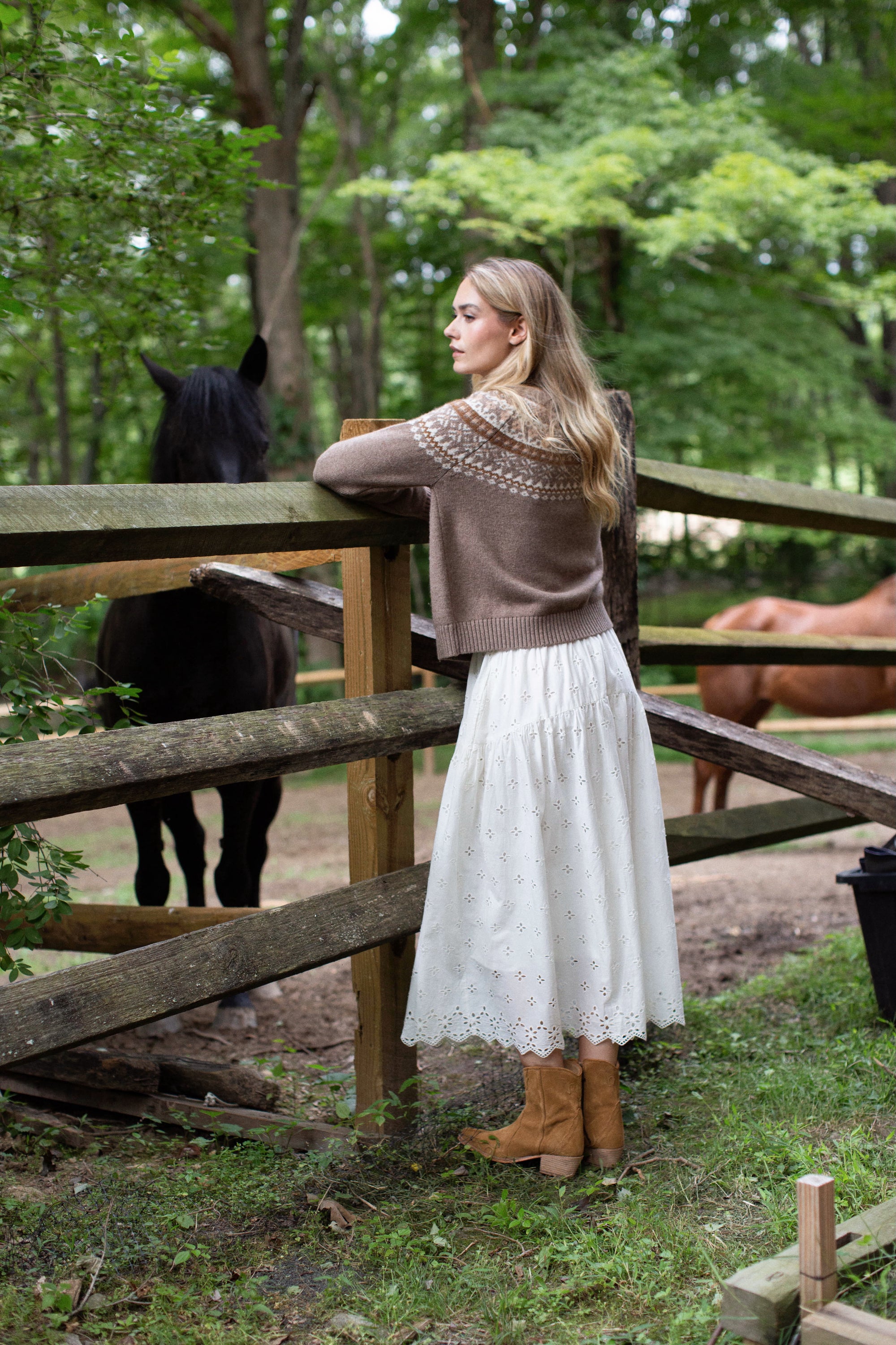 Louisa Skirt - White Eyelet