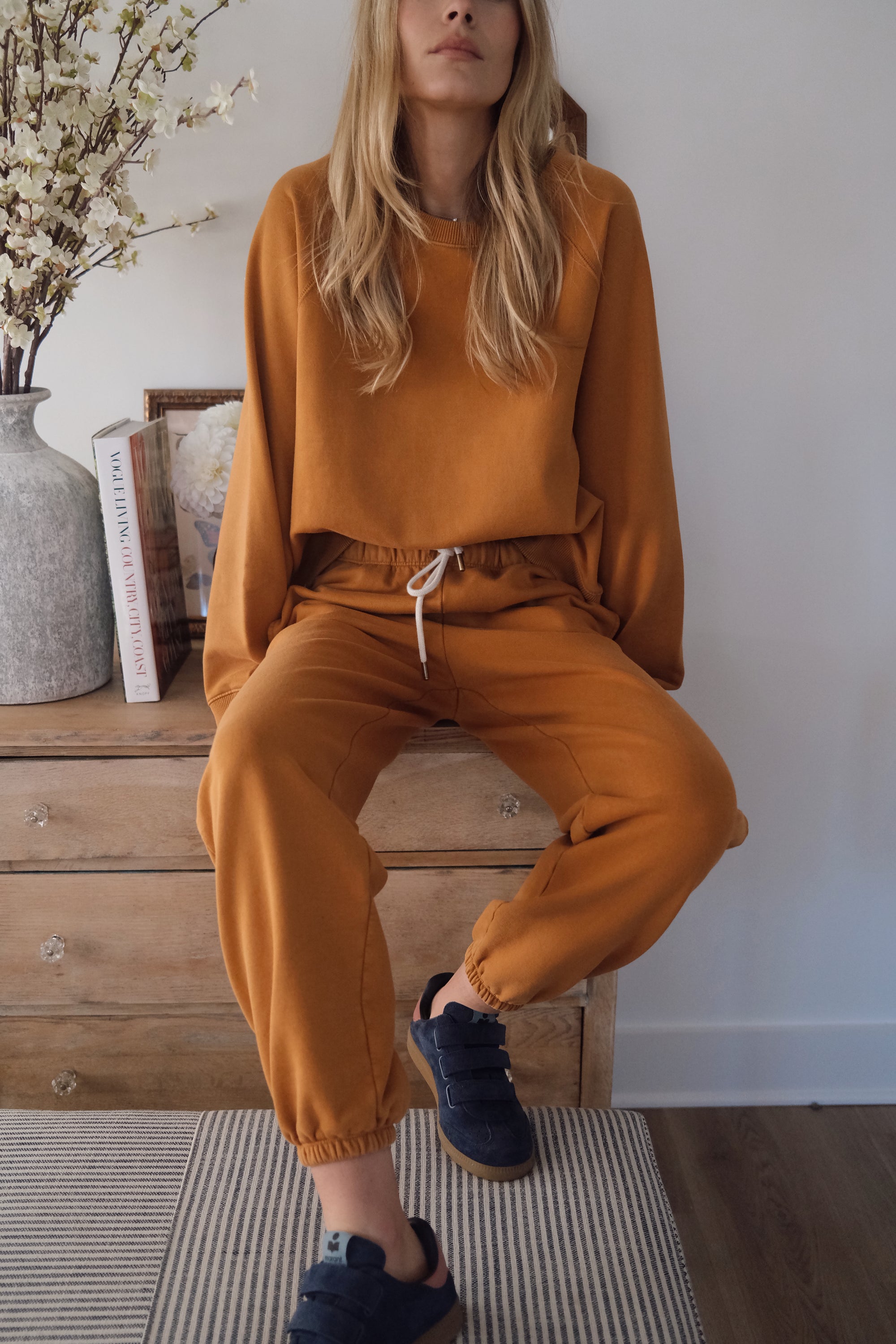 Vintage Fleece Sweatshirt - Camel