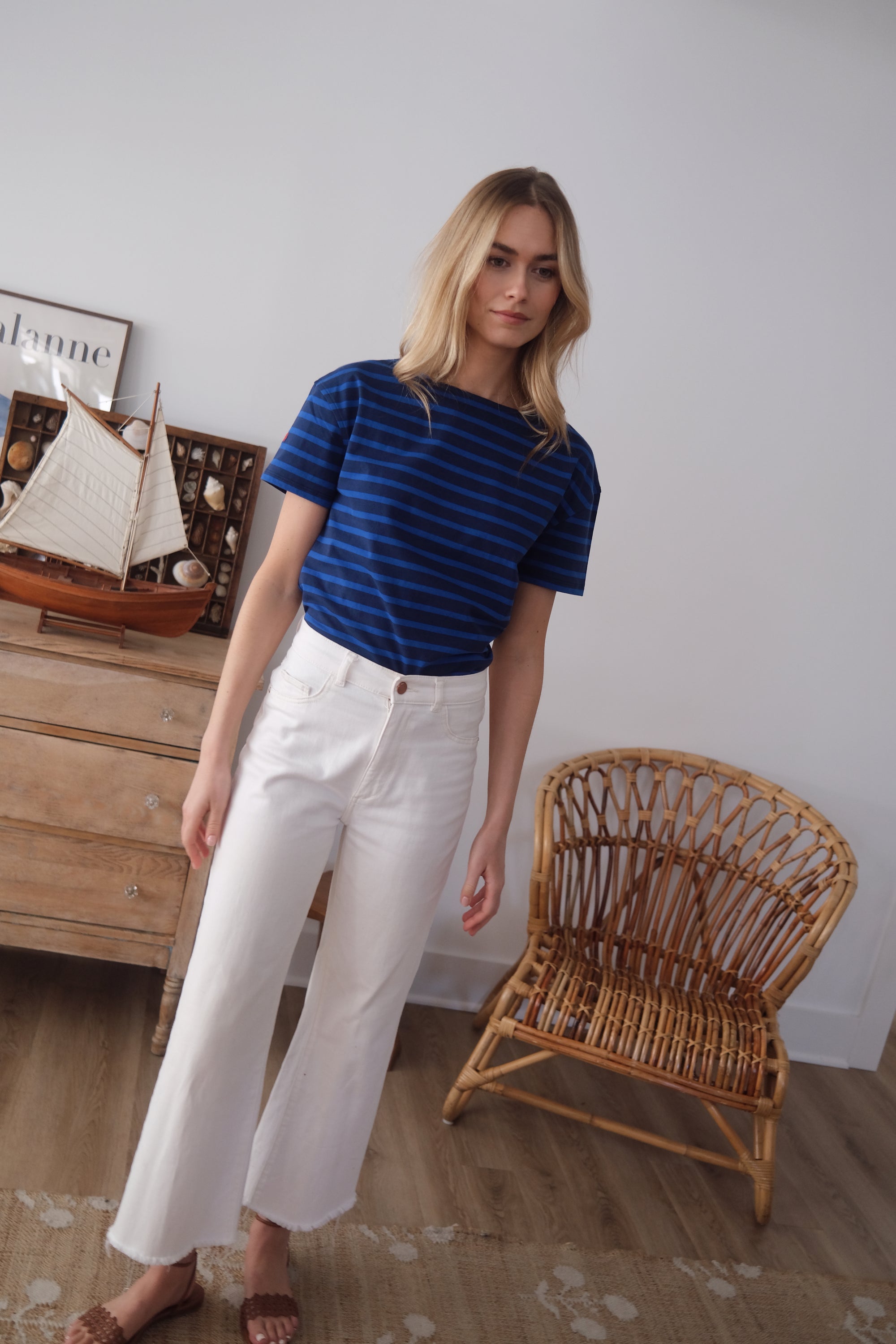 Short Sleeve Mariner - Tidal Blue/Navy