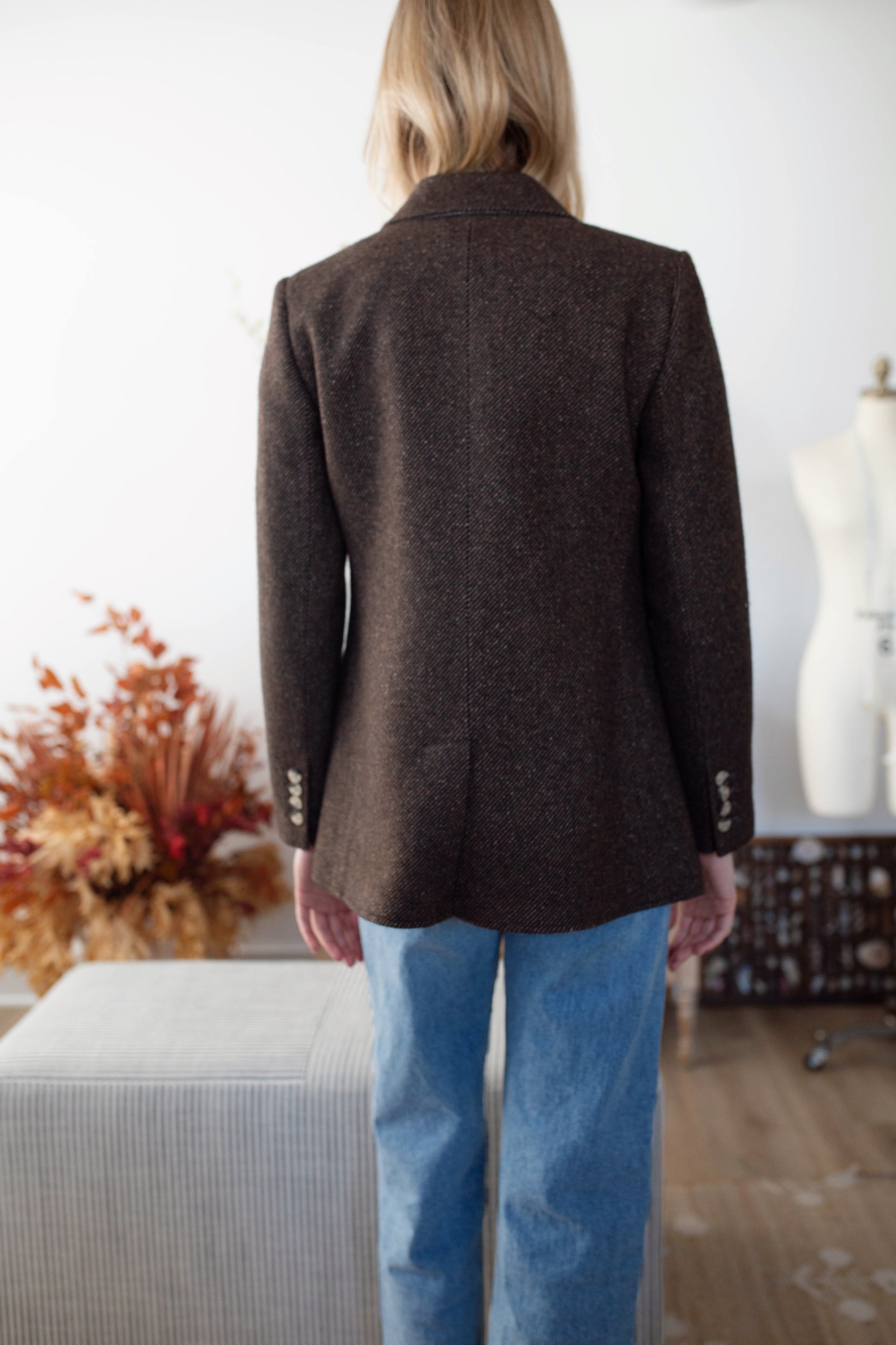 Hacking Jacket - Chocolate Herringbone
