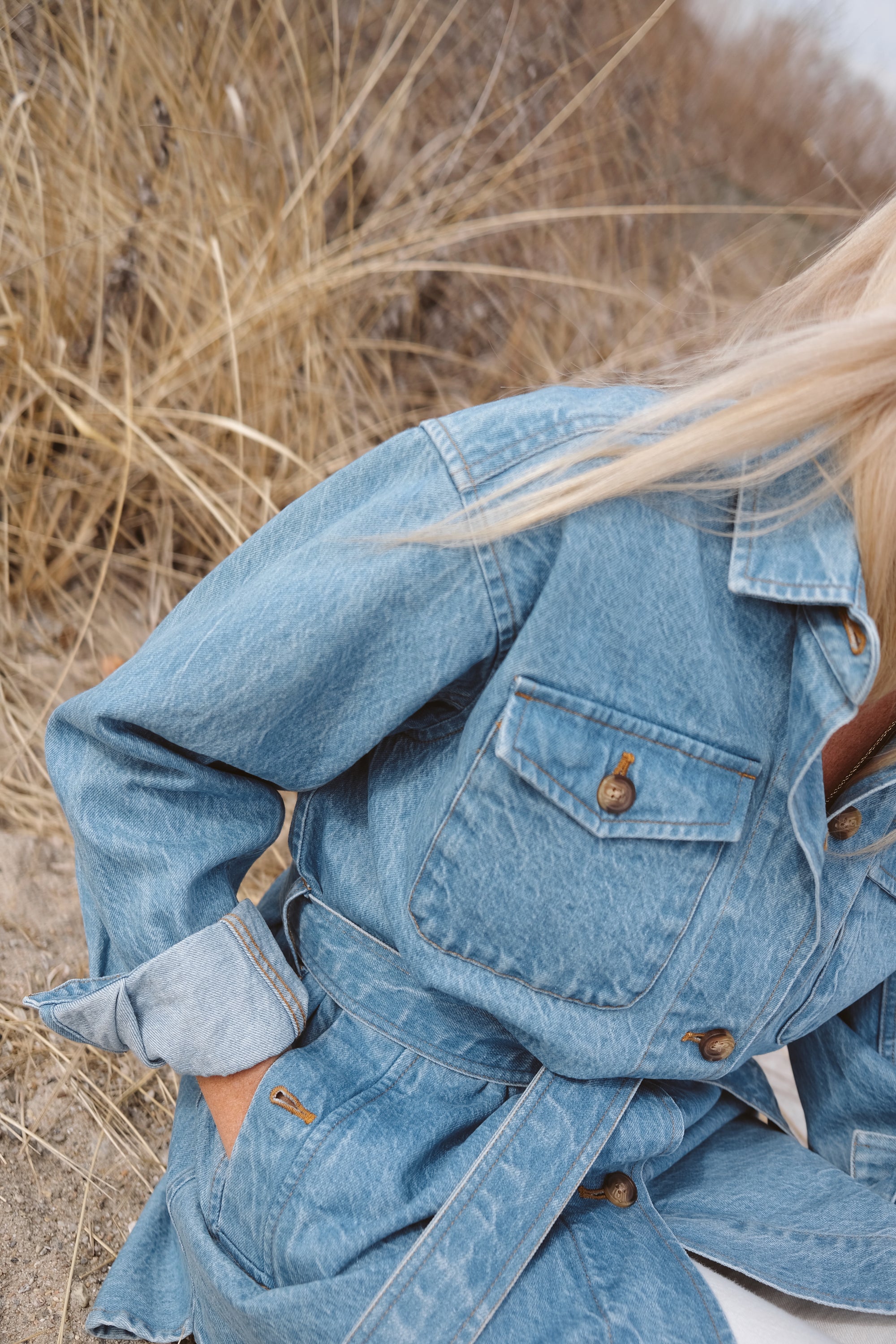 Denim Utility Jacket - Vintage Wash