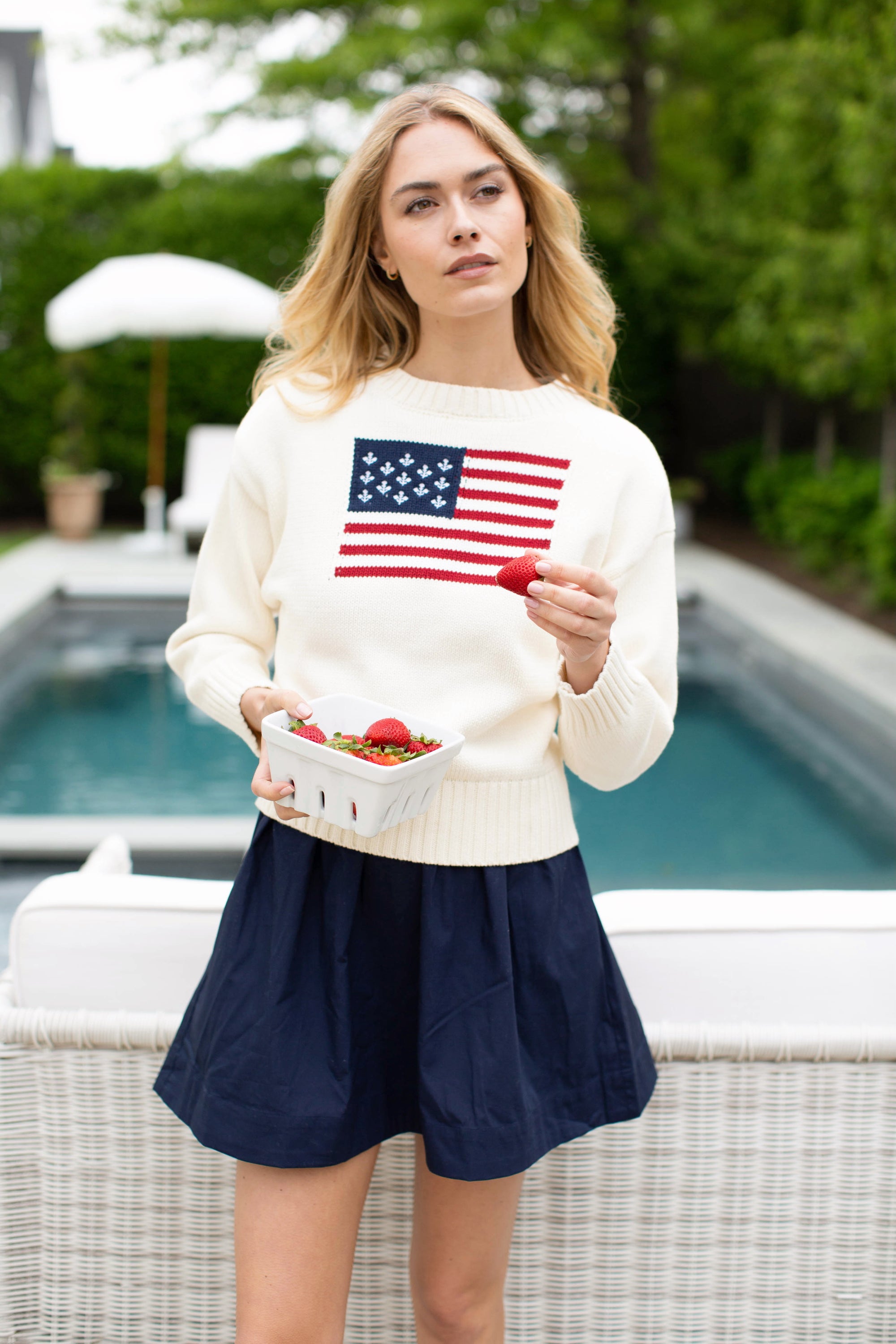 Marea Flag Sweater - Ivory