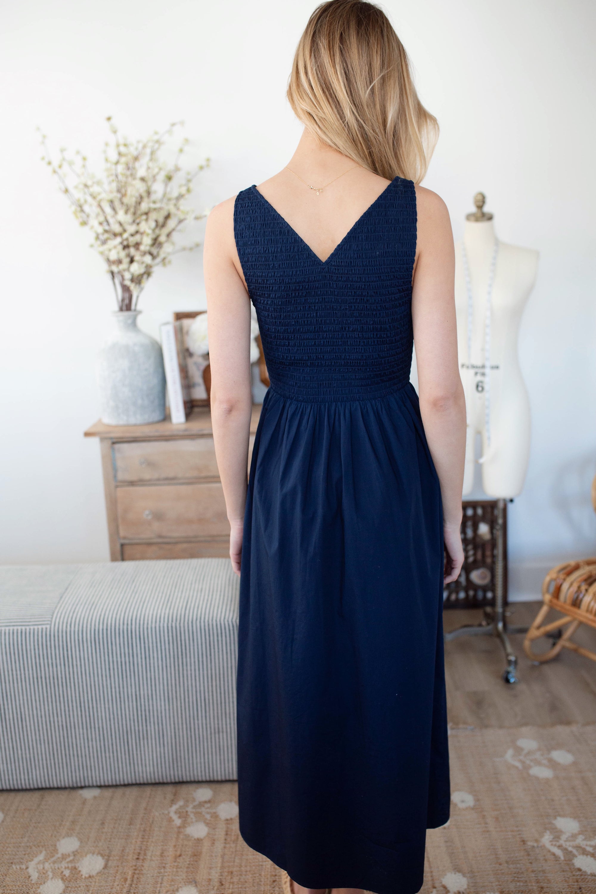 Cora Dress - Navy