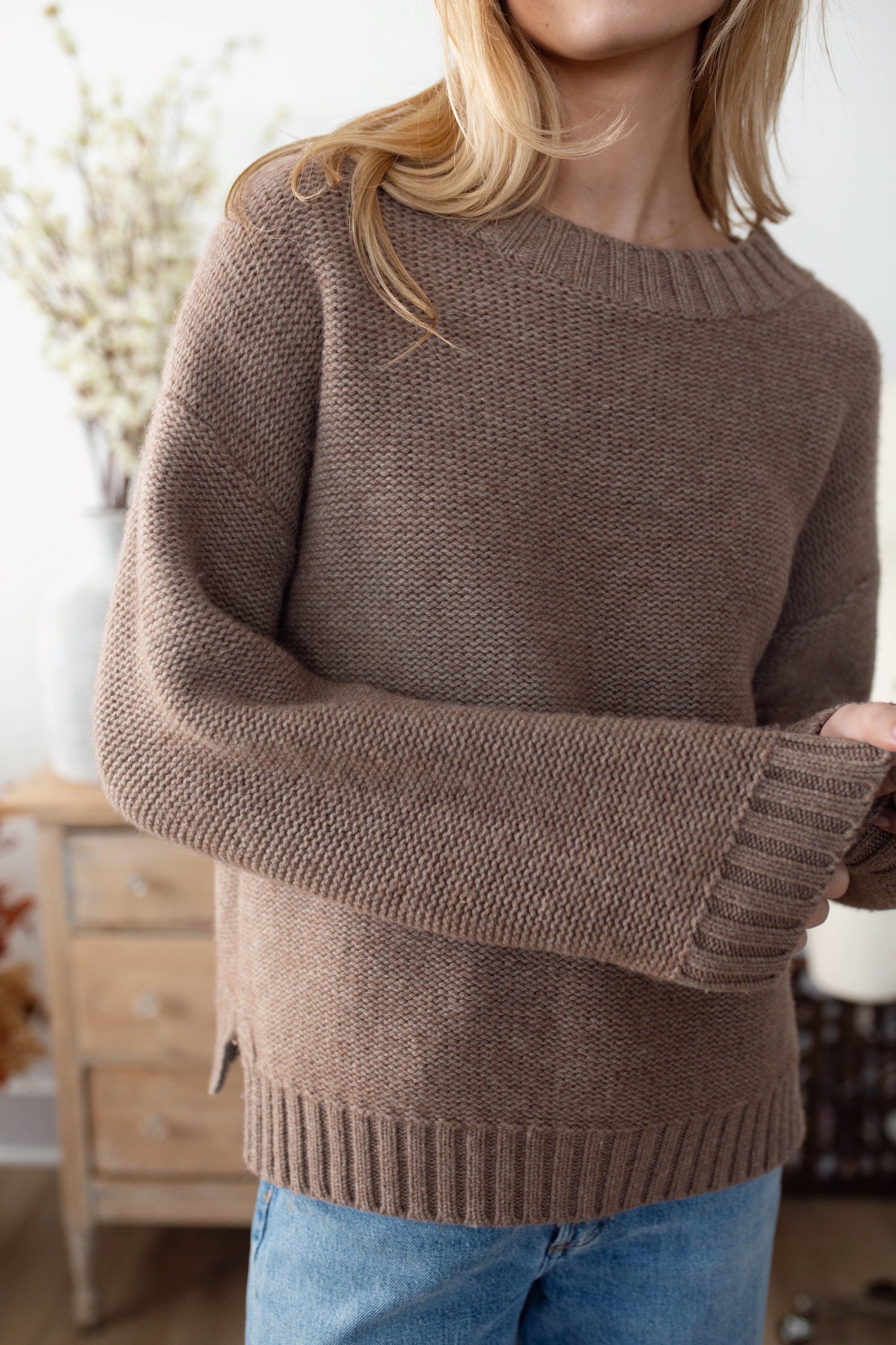 Winter Beach Sweater - Mocha