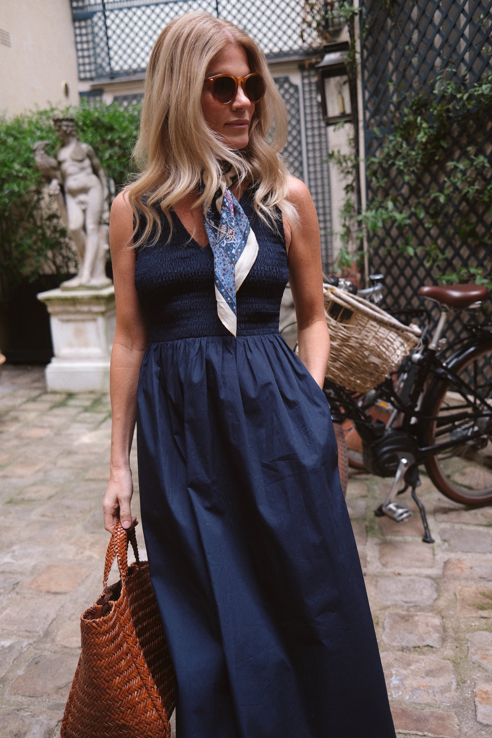 Cora Dress - Navy