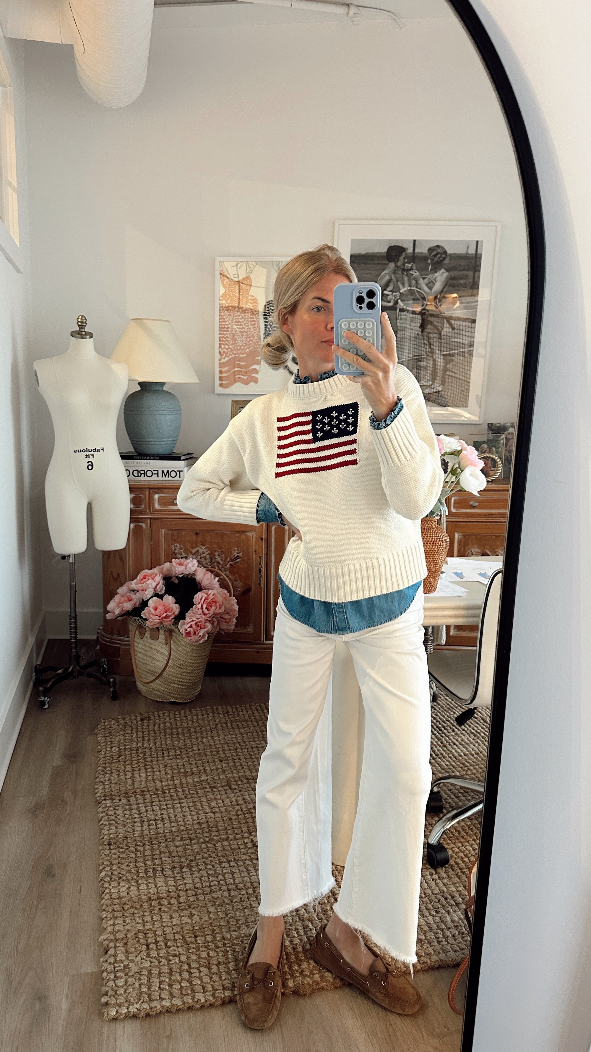 Marea Flag Sweater - Ivory