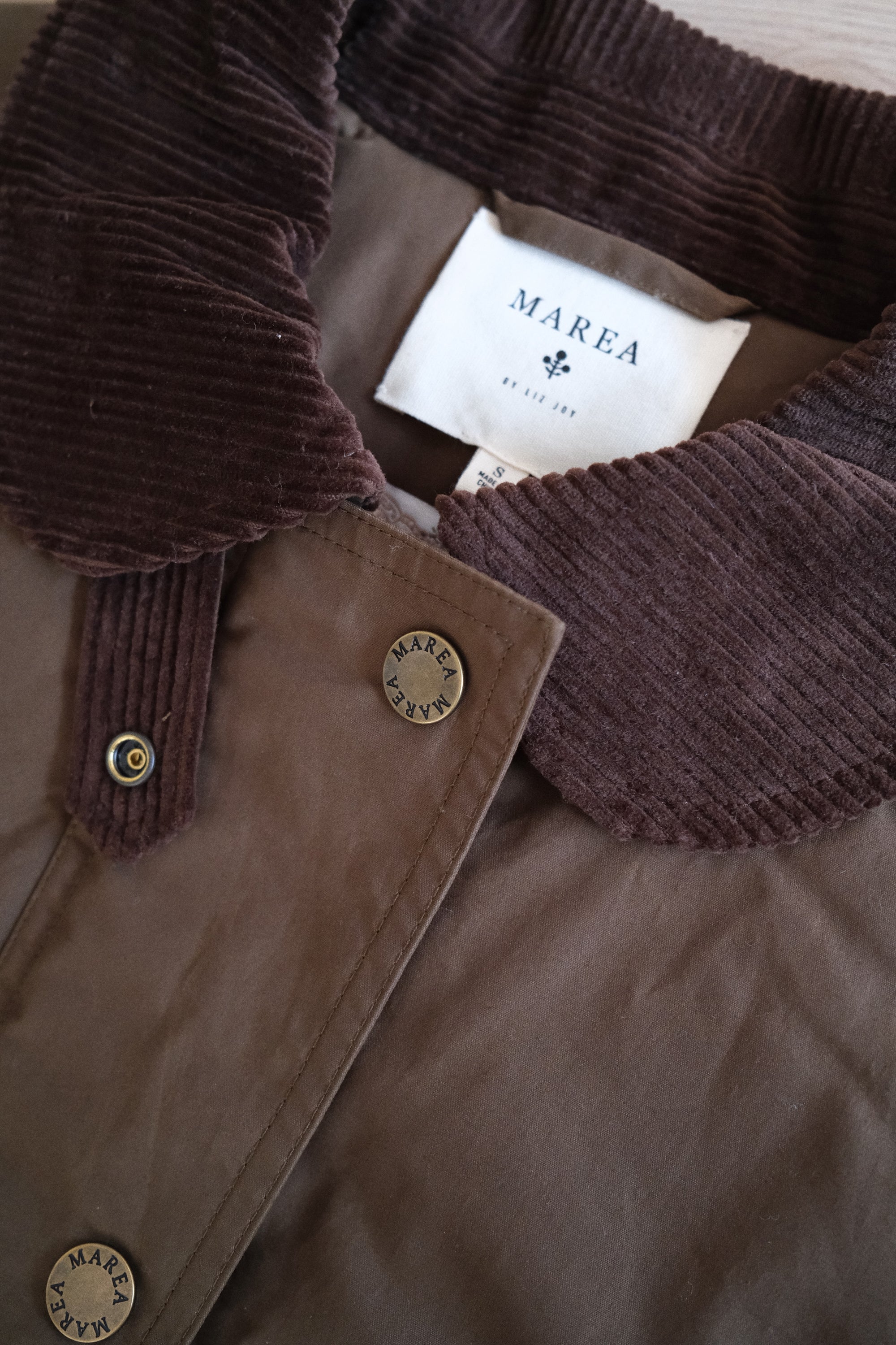 Waxed Barn Jacket - Olive Green