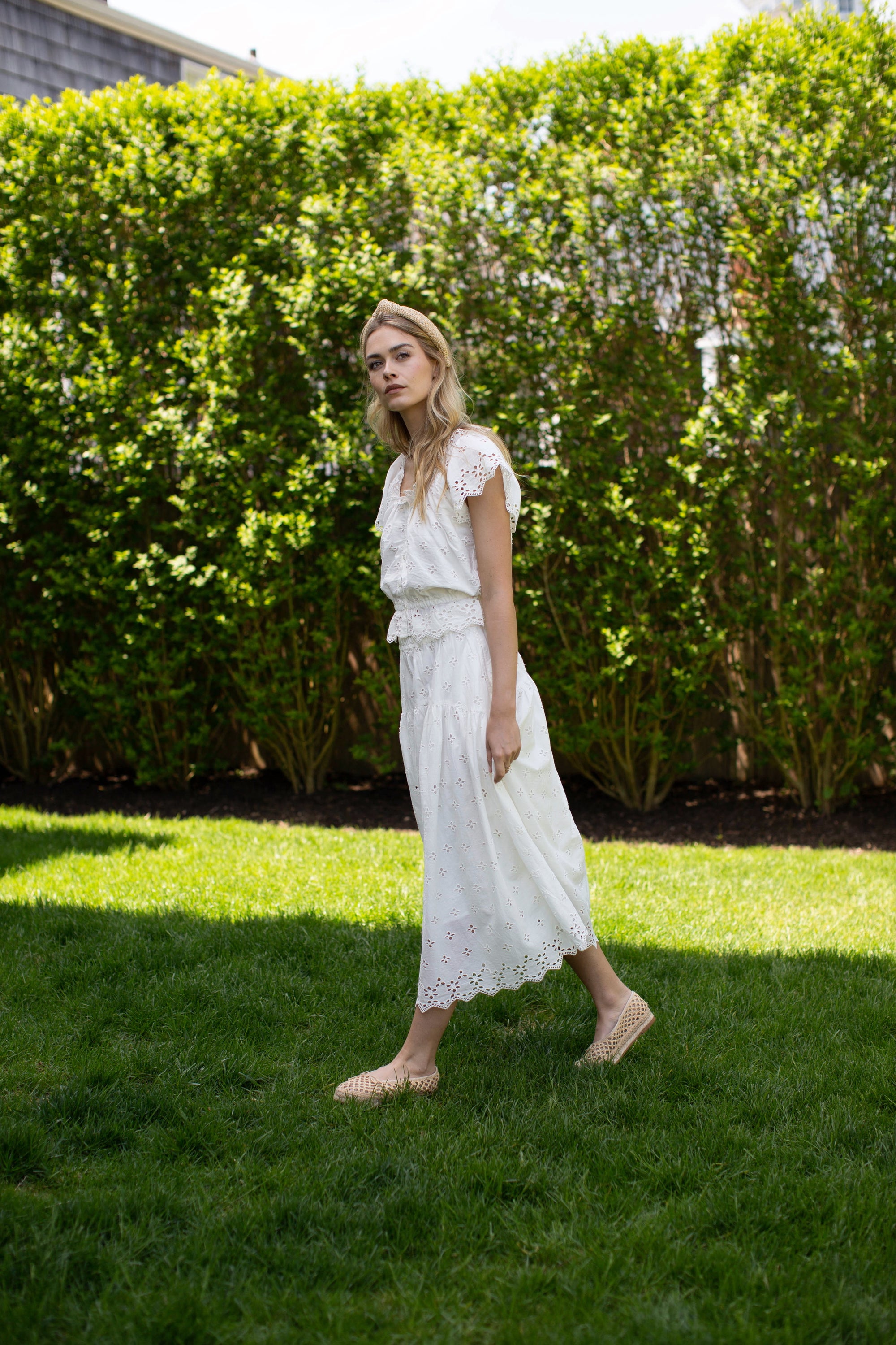 Louisa Skirt - White Eyelet