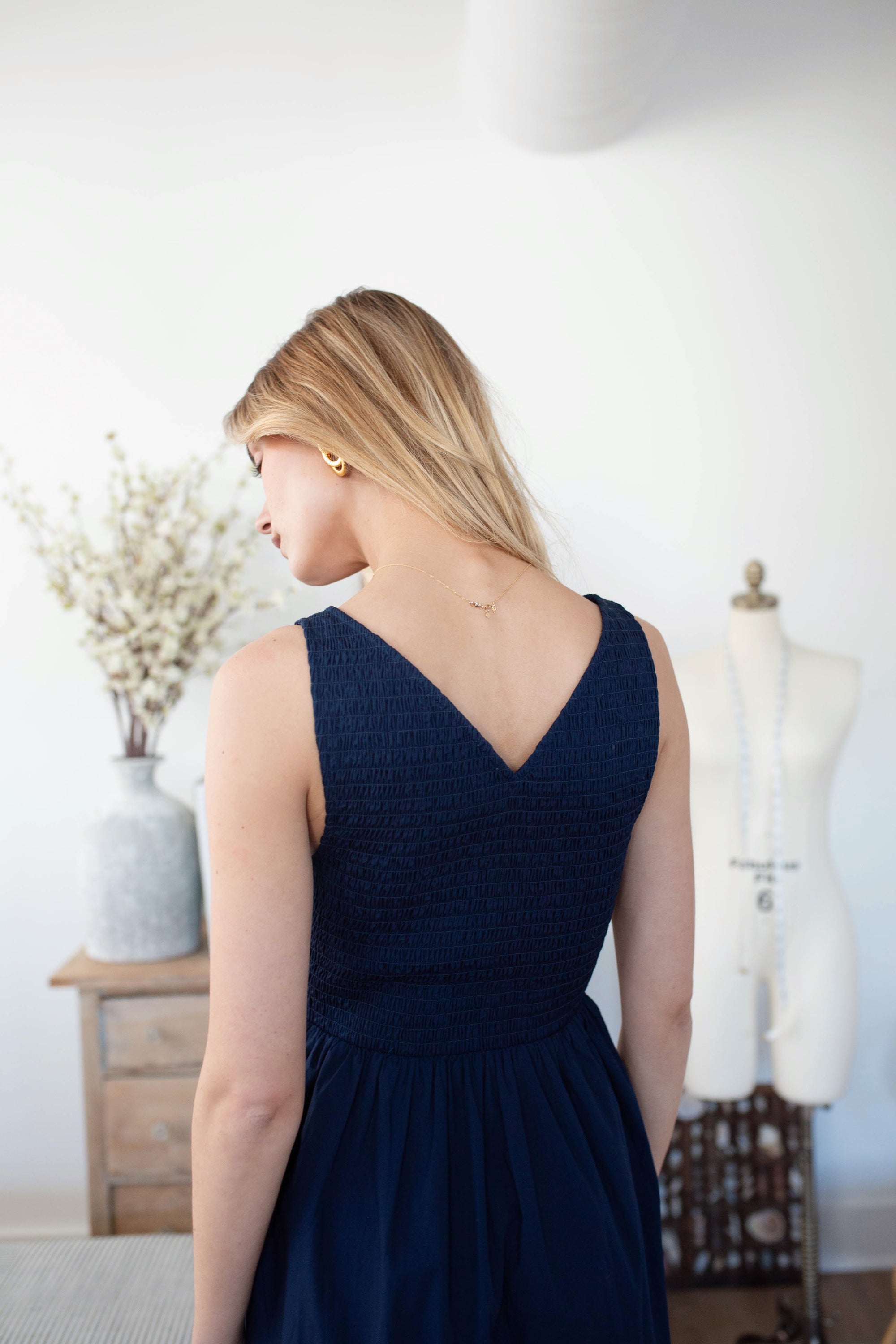Cora Dress - Navy