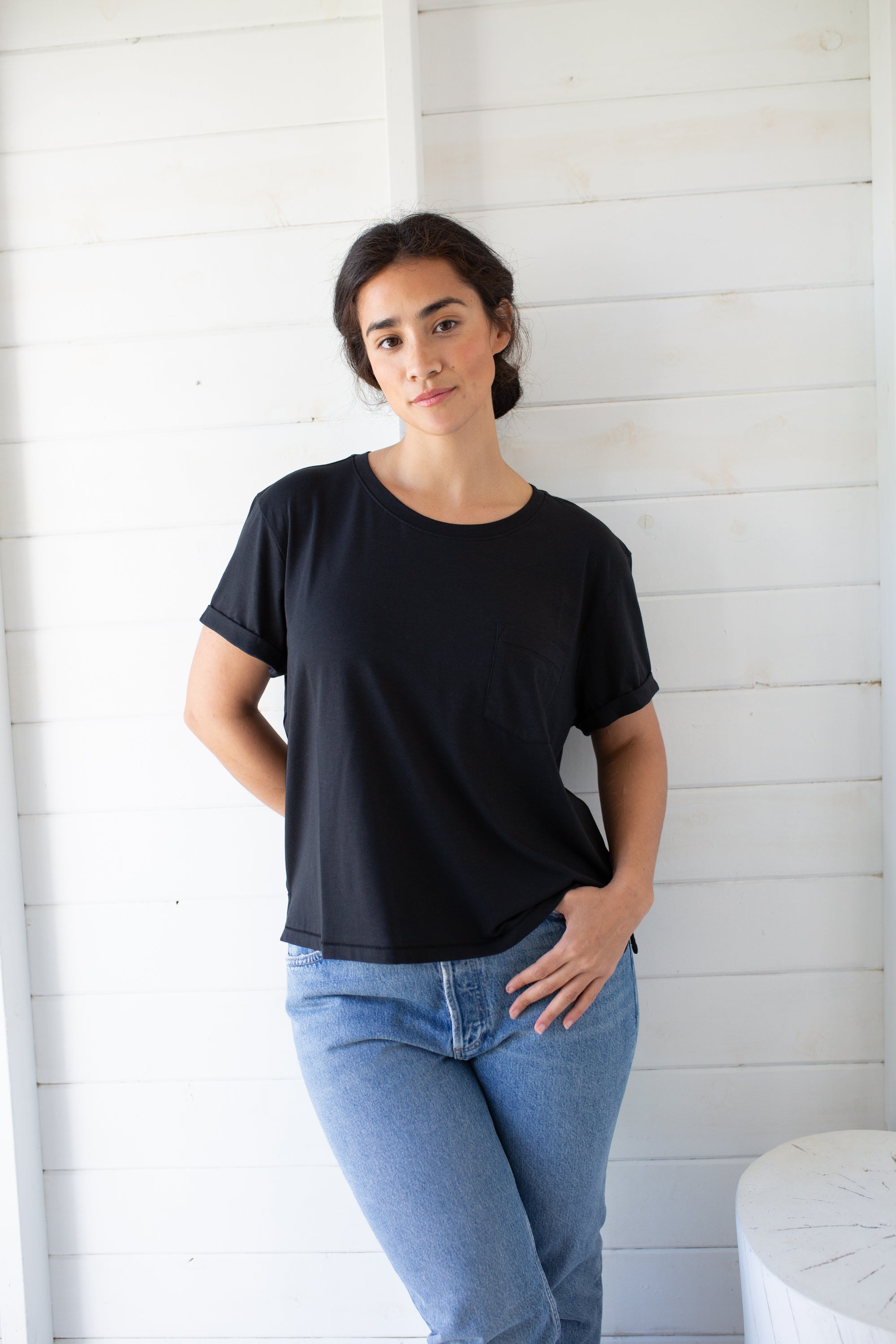 Short Sleeve Roller Crew Tee - Black