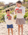 Kids Marea Flag Sweater - Ivory
