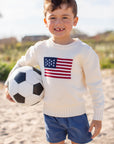 Kids Marea Flag Sweater - Ivory