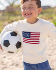Kids Marea Flag Sweater - Ivory