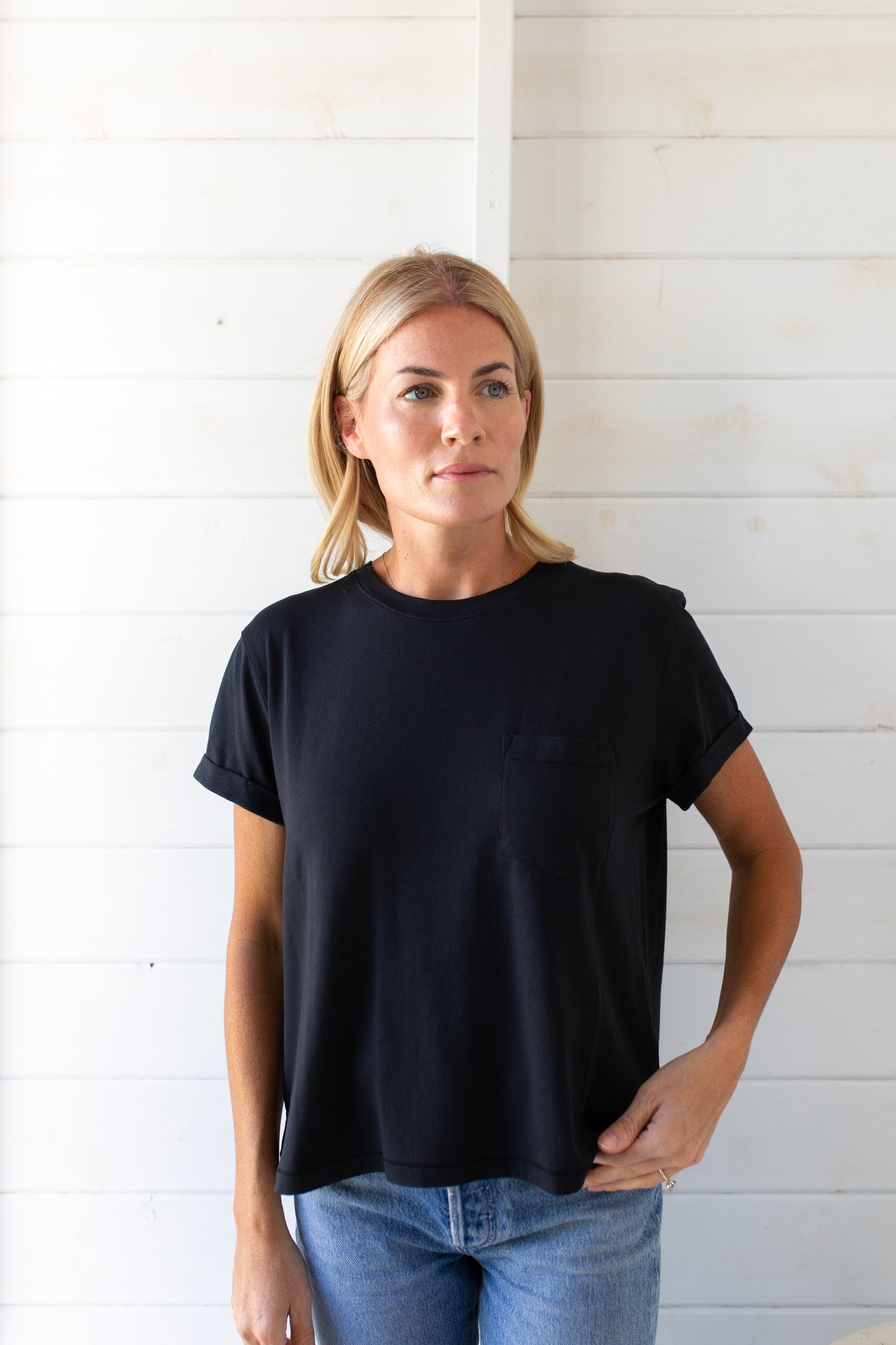 Short Sleeve Roller Crew Tee - Black