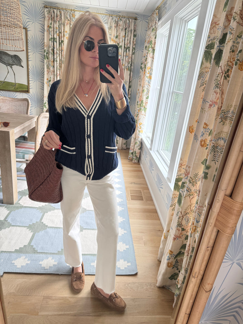 White Denim & Cardigan Season