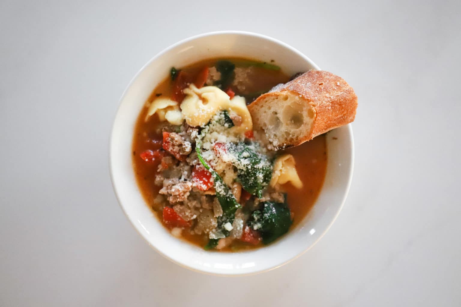 Cozy Tortellini Soup