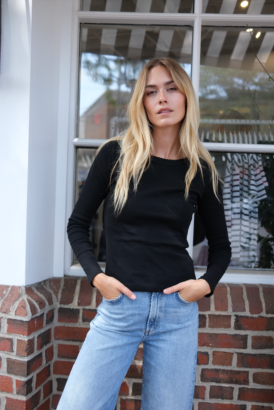 Meet Your New Favorite: The Pointelle Long Sleeve Crewneck