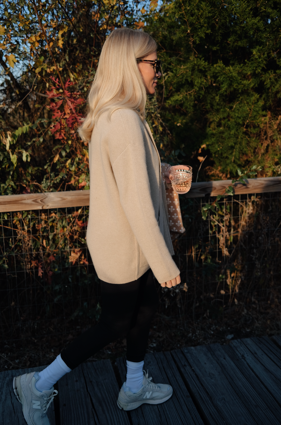 Sunset Stroll in the Eliza Wrap