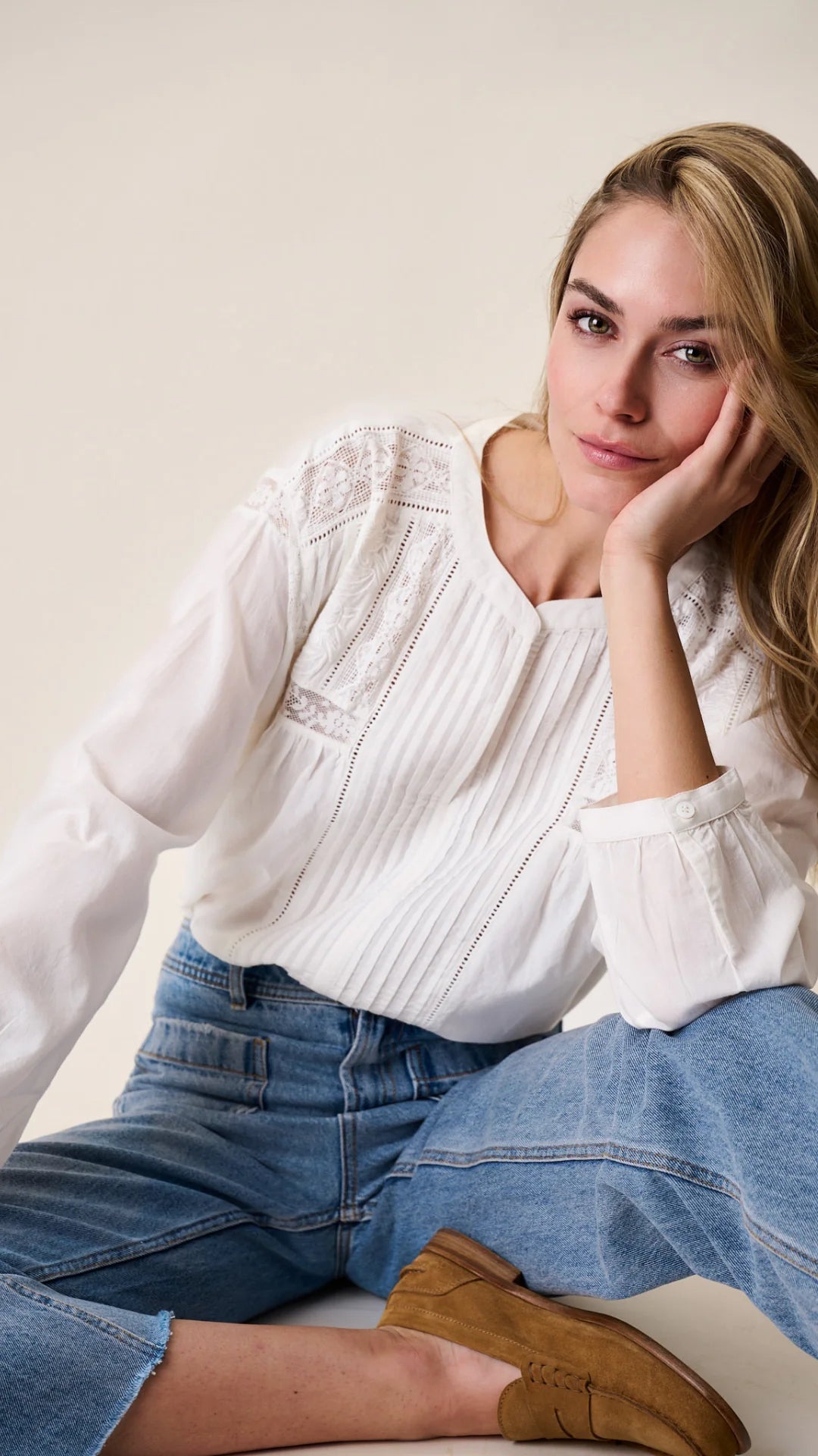 Daisy Top - White