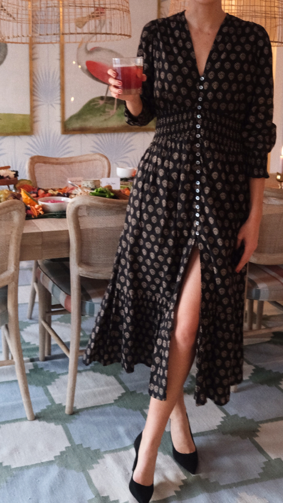 Francesca Dress - Black Mini Meadow Marea by Liz Joy Francesca Dress - Black Mini Meadow Marea by Liz Joy