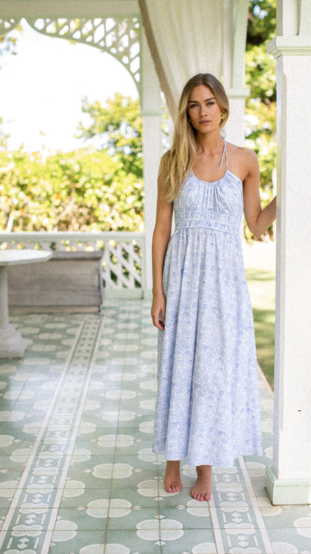 Mireille Dress - Blue Seashell Marea by Liz Joy Mireille Dress - Blue Seashell Marea by Liz Joy