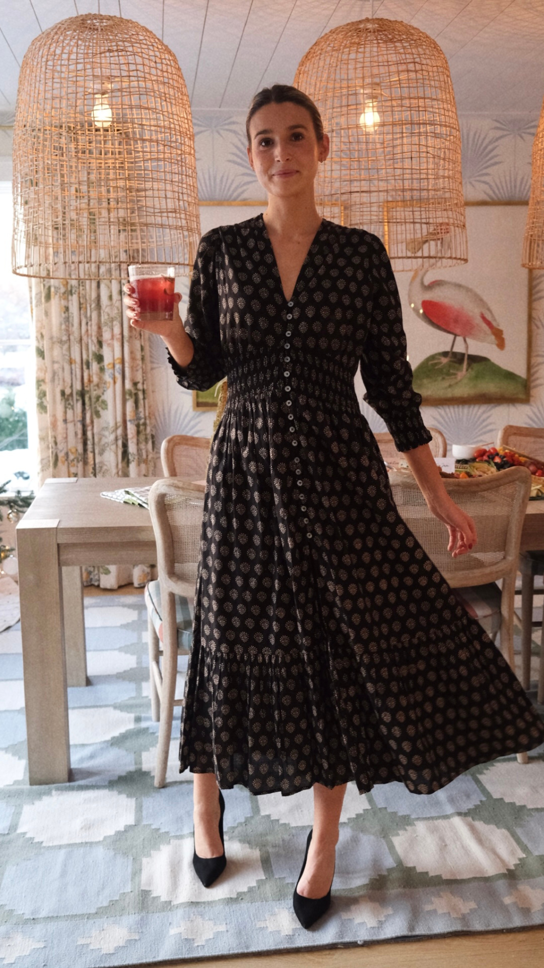 Francesca Dress - Black Mini Meadow Marea by Liz Joy Francesca Dress - Black Mini Meadow Marea by Liz Joy