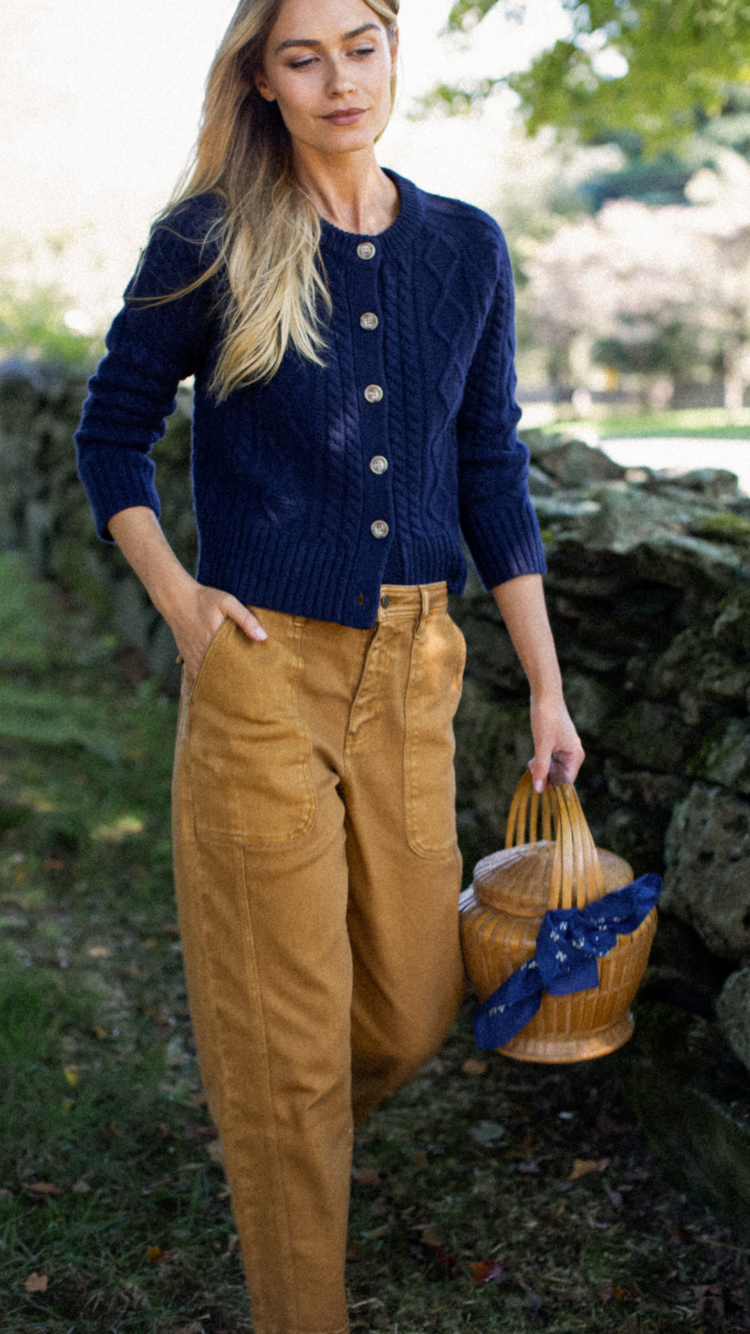 Francis Cable Knit Cardigan - Navy – Marea by Liz Joy Francis Cable Knit Cardigan - Navy – Marea by Liz Joy