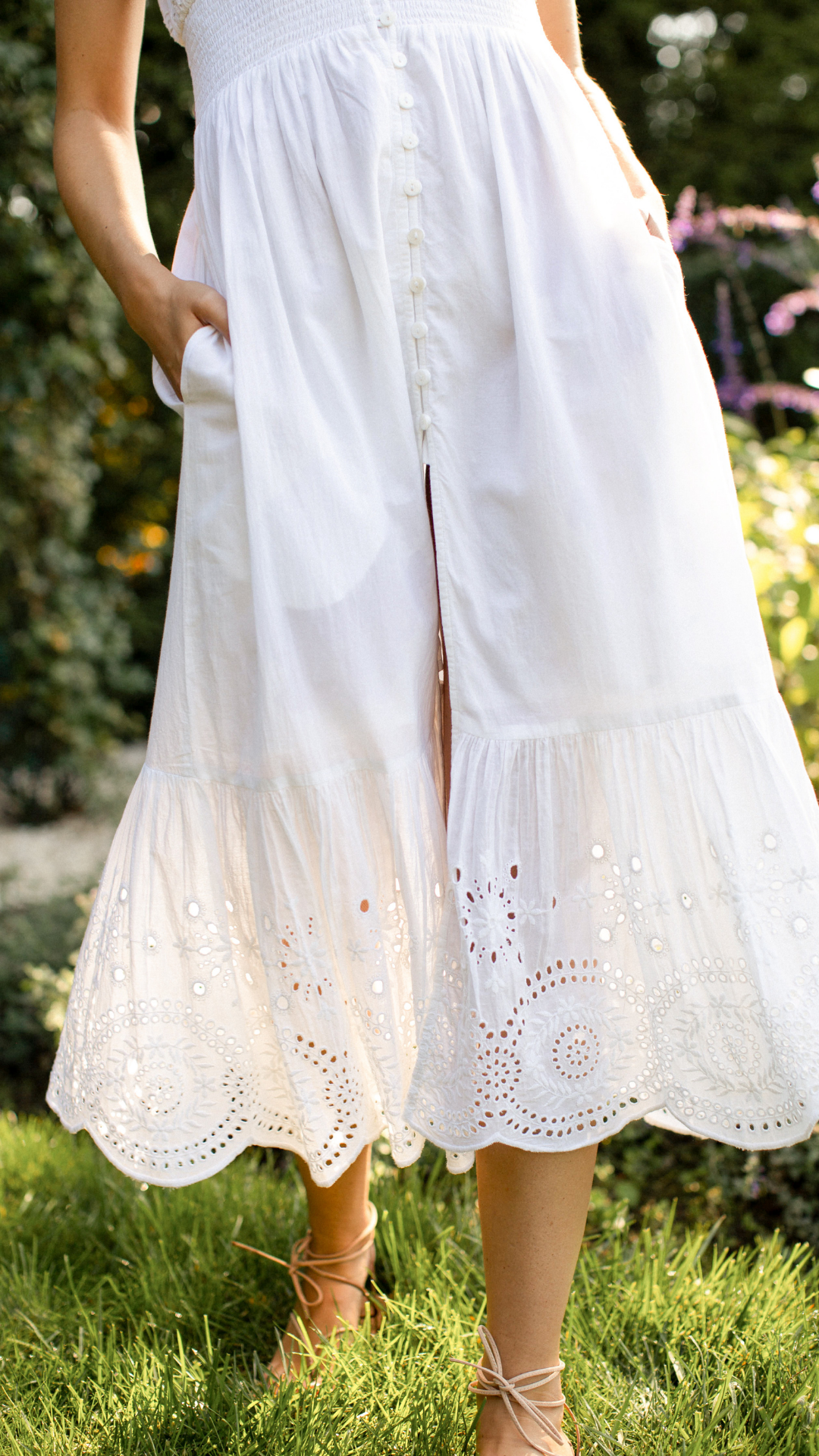 Fiona Dress - White Demi Eyelet Marea by Liz Joy Fiona Dress - White Demi Eyelet Marea by Liz Joy