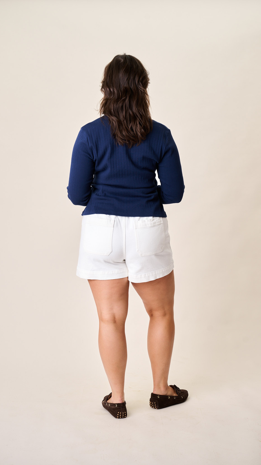 Denim Shorts - White