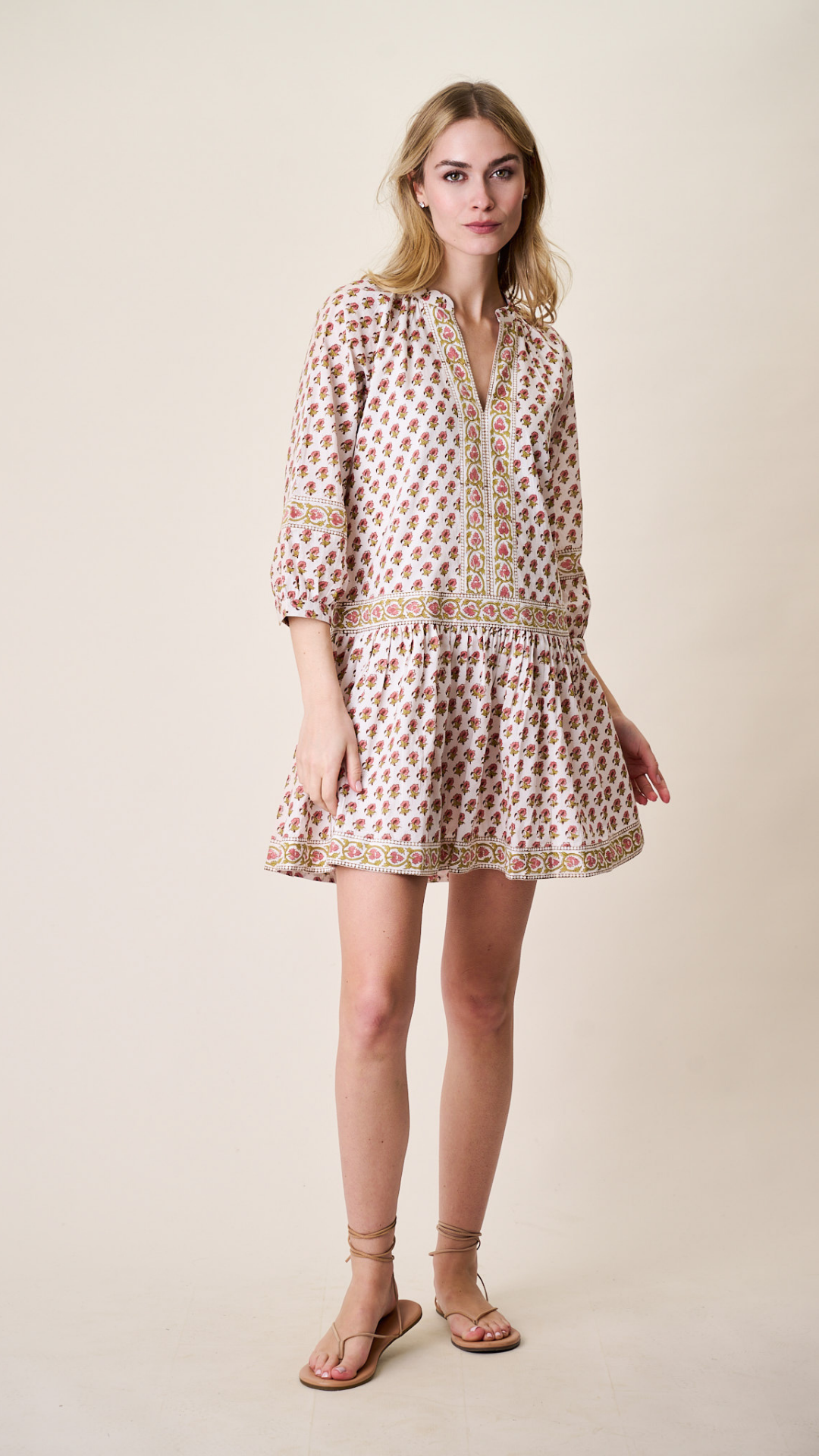 Jeanine Dress - Faded Rose Daisy