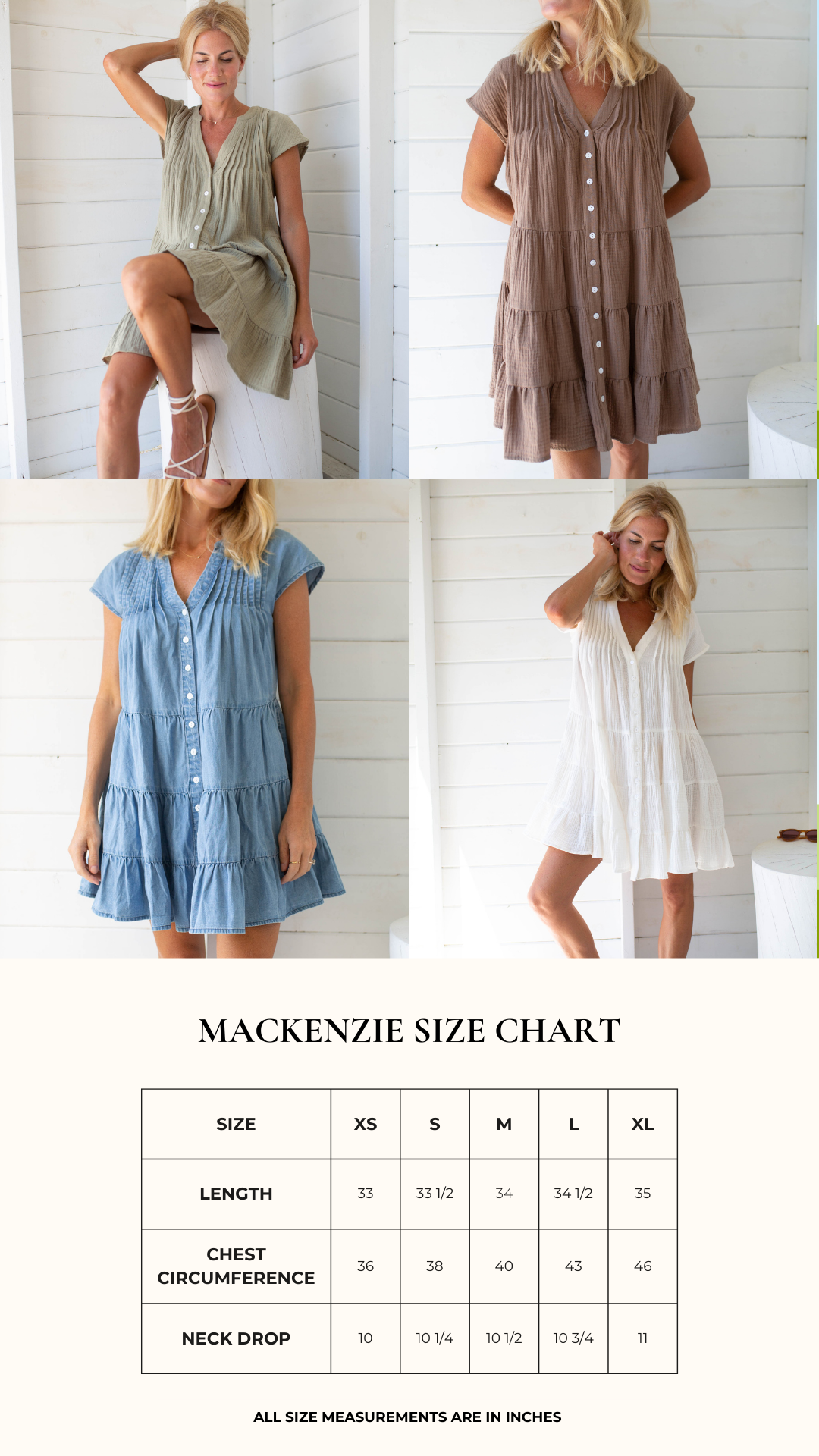 Mackenzie Dress - Washed Chambray