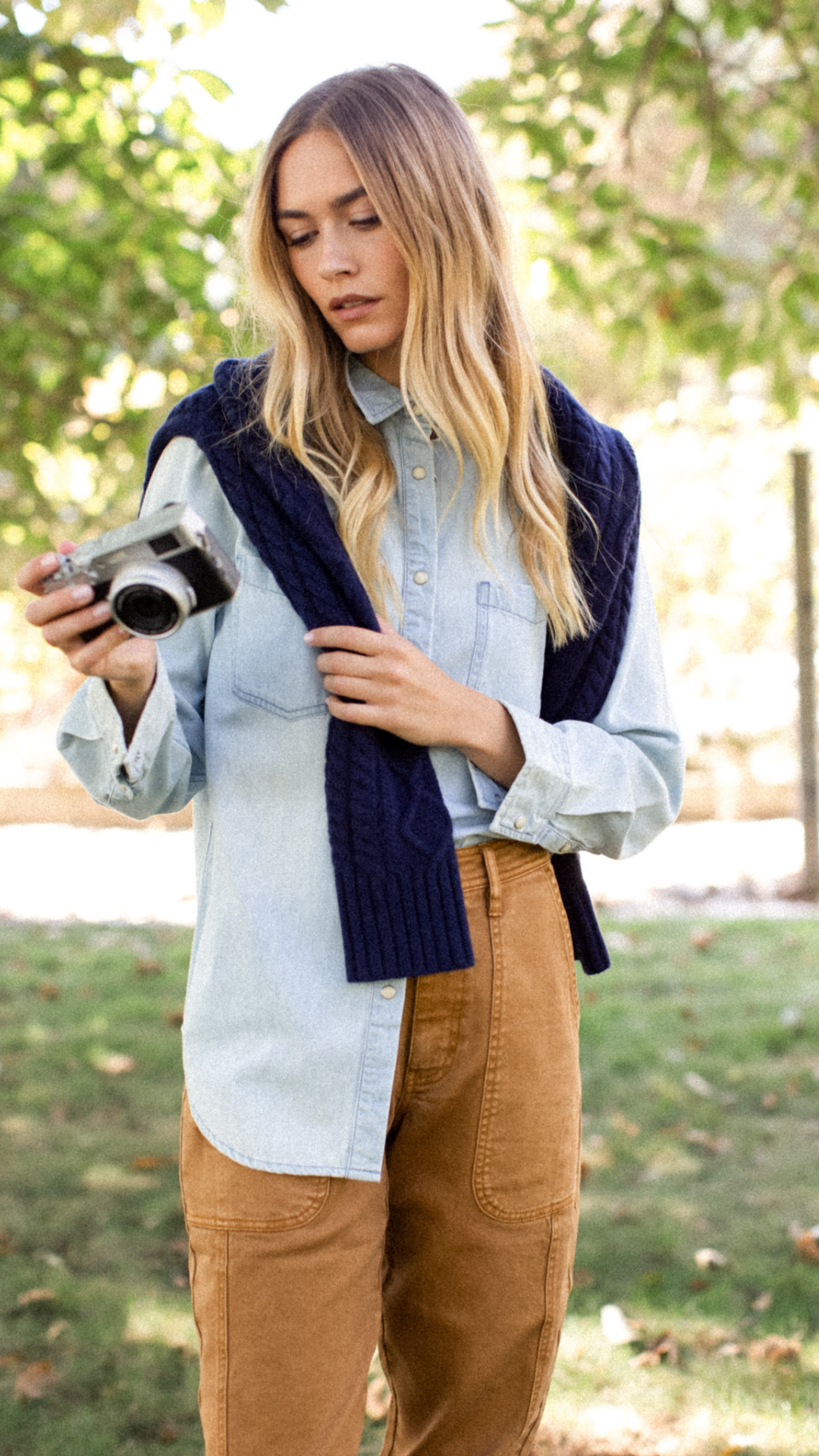 Denim Western Shirt - Pale Wash