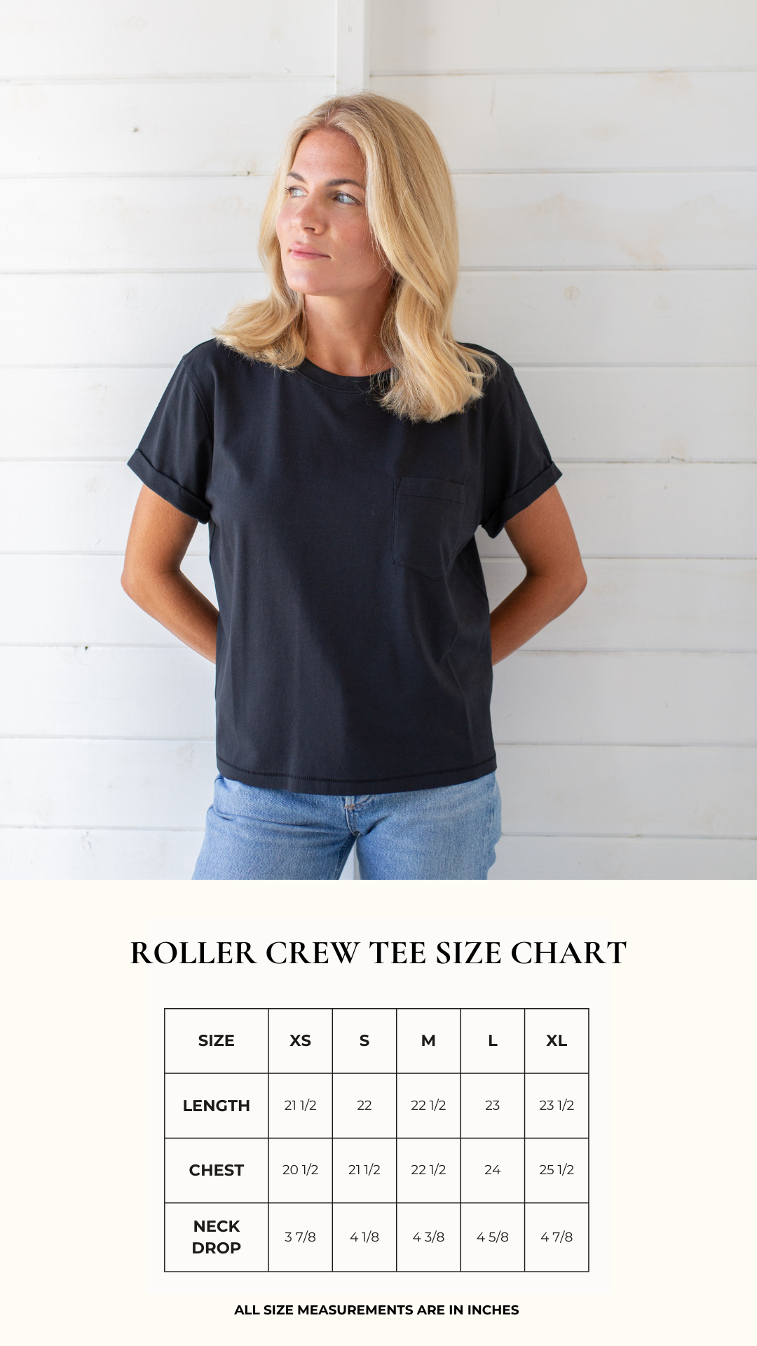 Short Sleeve Roller Crew Tee - Black