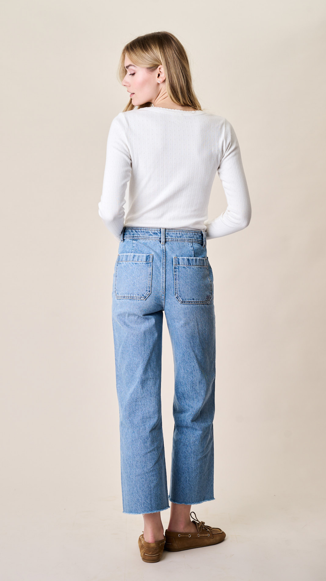 Haven High Rise Wide Leg Jean - Fairfield Wash