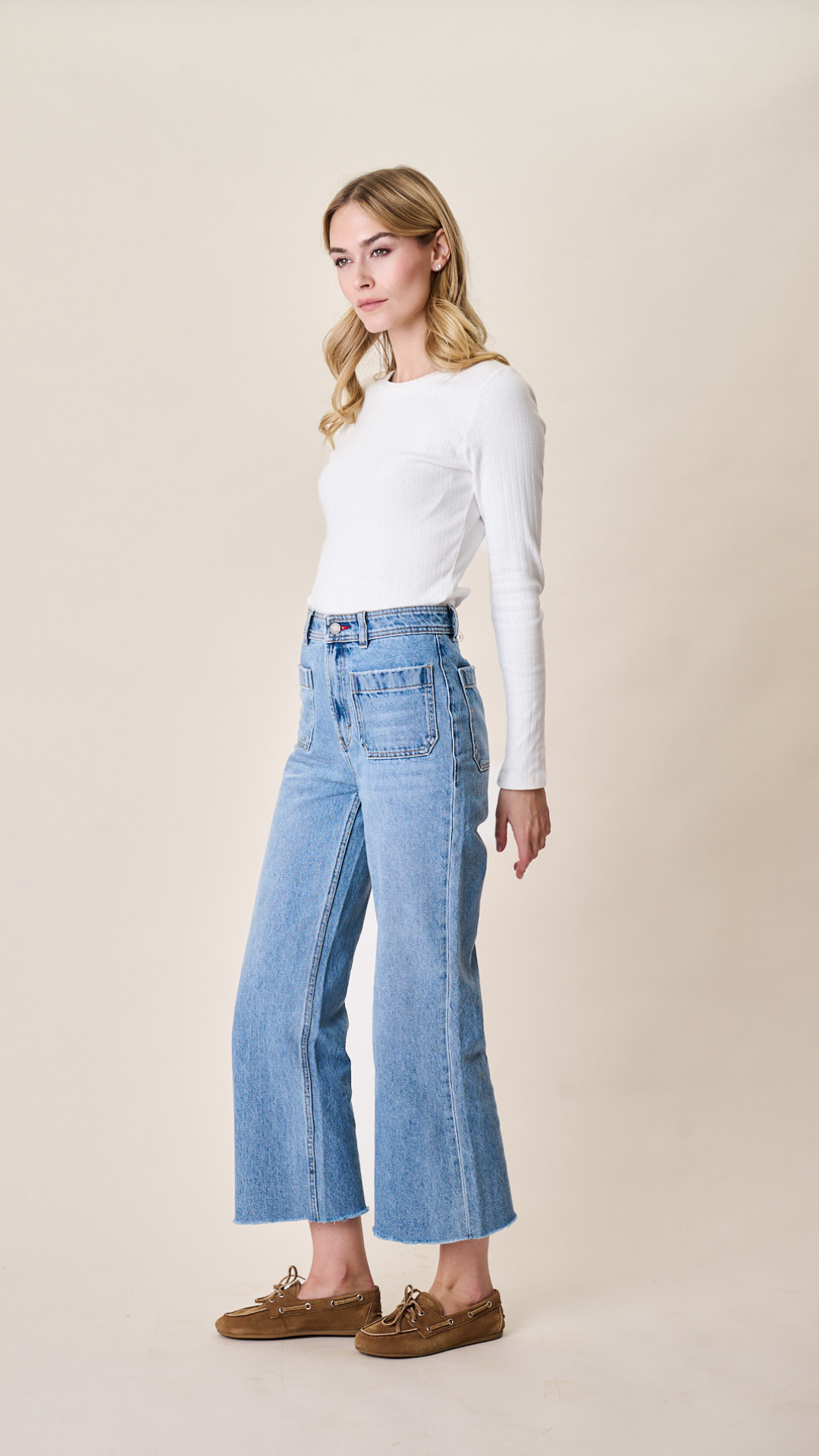 Haven High Rise Wide Leg Jean - Fairfield Wash