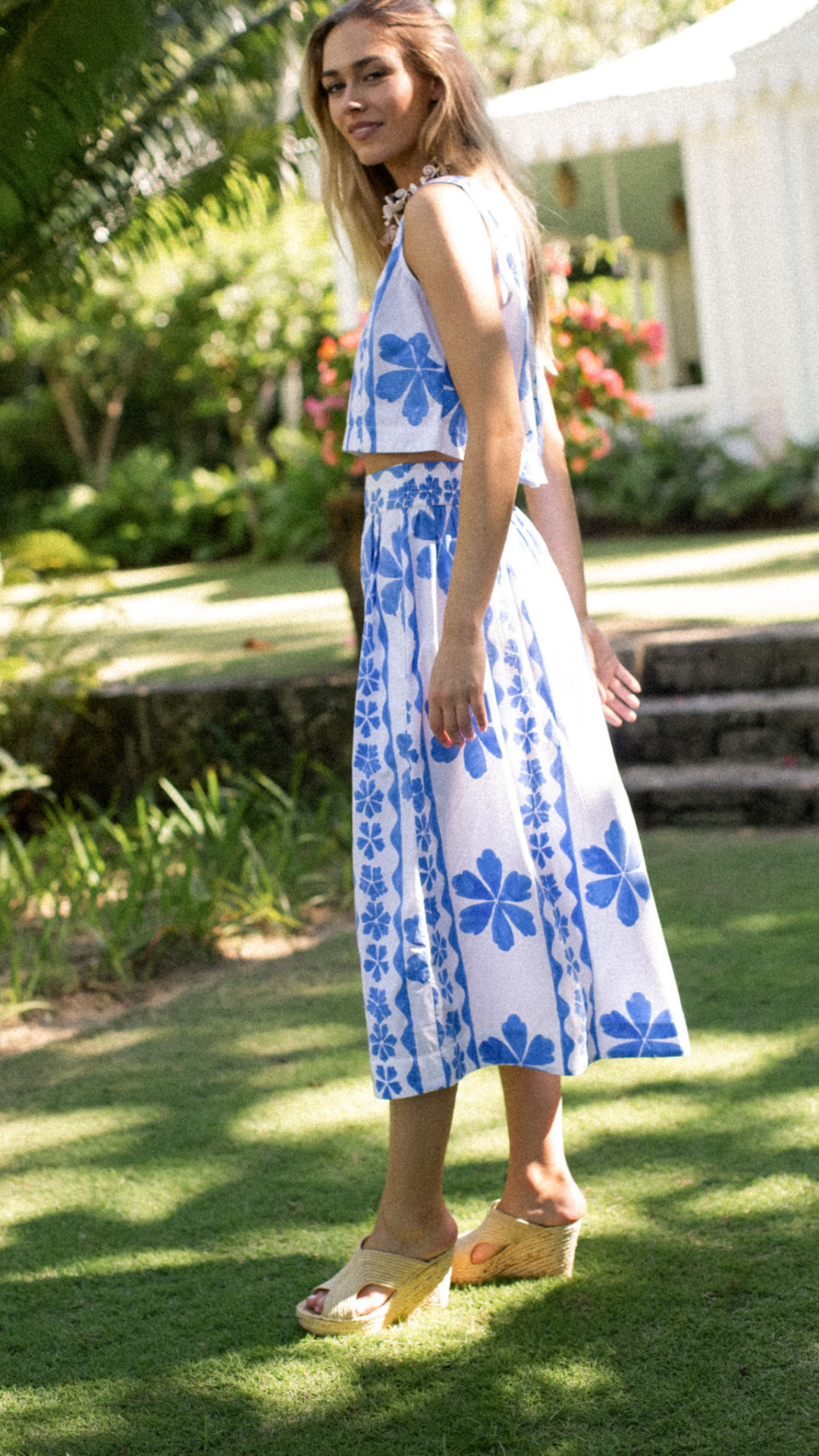 Carsyn Skirt - Sea Dahlia