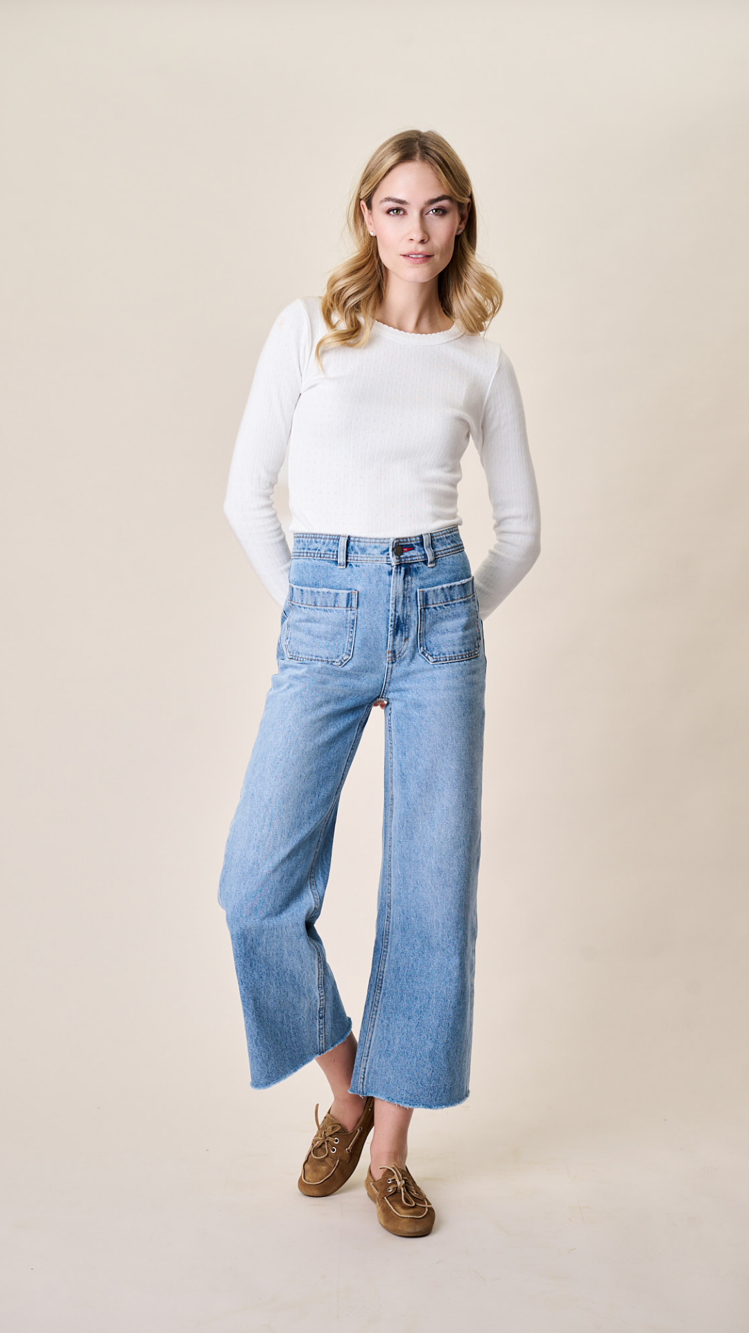 Haven High Rise Wide Leg Jean - Fairfield Wash