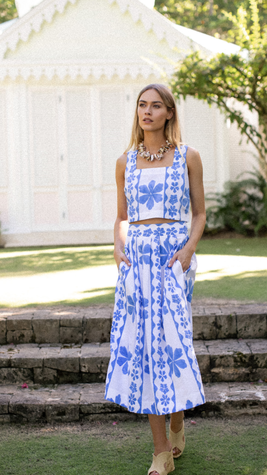 Carsyn Skirt - Sea Dahlia