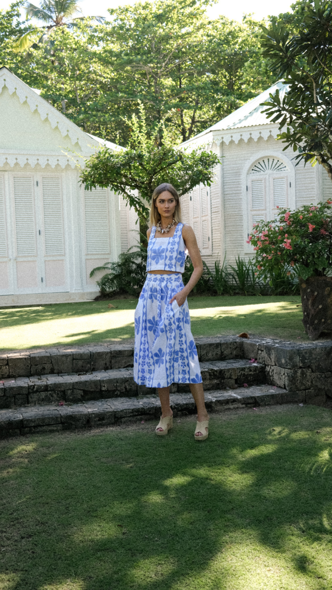 Carsyn Skirt - Sea Dahlia