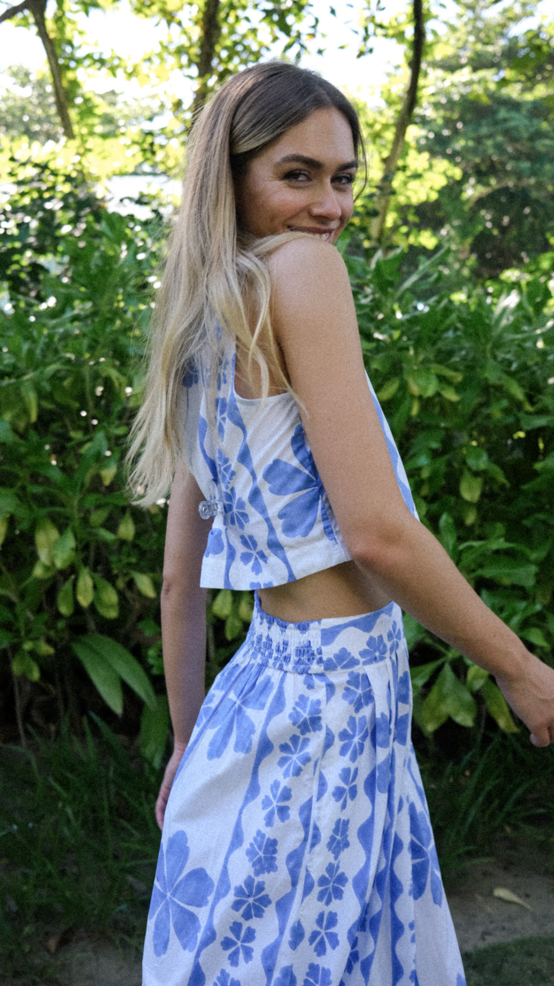 Carsyn Skirt - Sea Dahlia